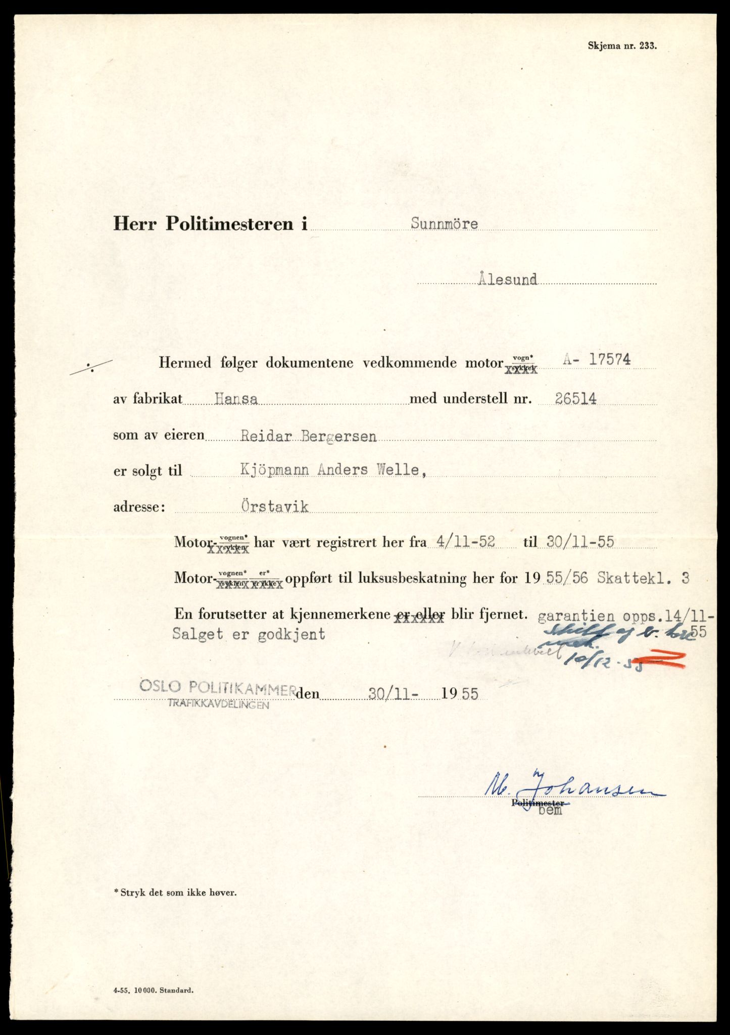 Møre og Romsdal vegkontor - Ålesund trafikkstasjon, AV/SAT-A-4099/F/Fe/L0049: Registreringskort for kjøretøy T 14864 - T 18613, 1927-1998, s. 2479