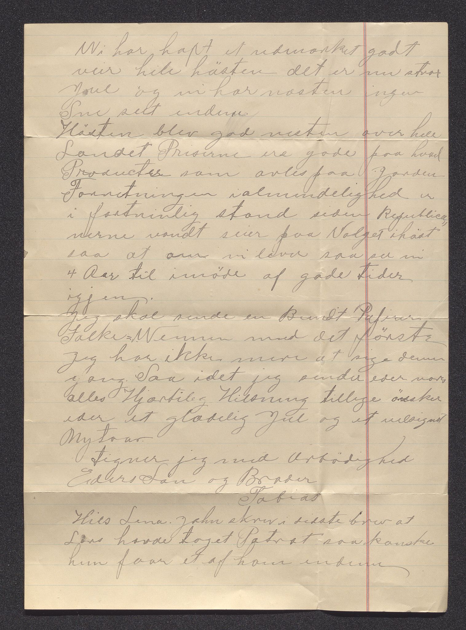 Pa 0273 - Amerikabrev fra Bjøravågen, AV/SAST-A-100411/Y/Ya/L0002: Brev, 1869-1939, s. 127