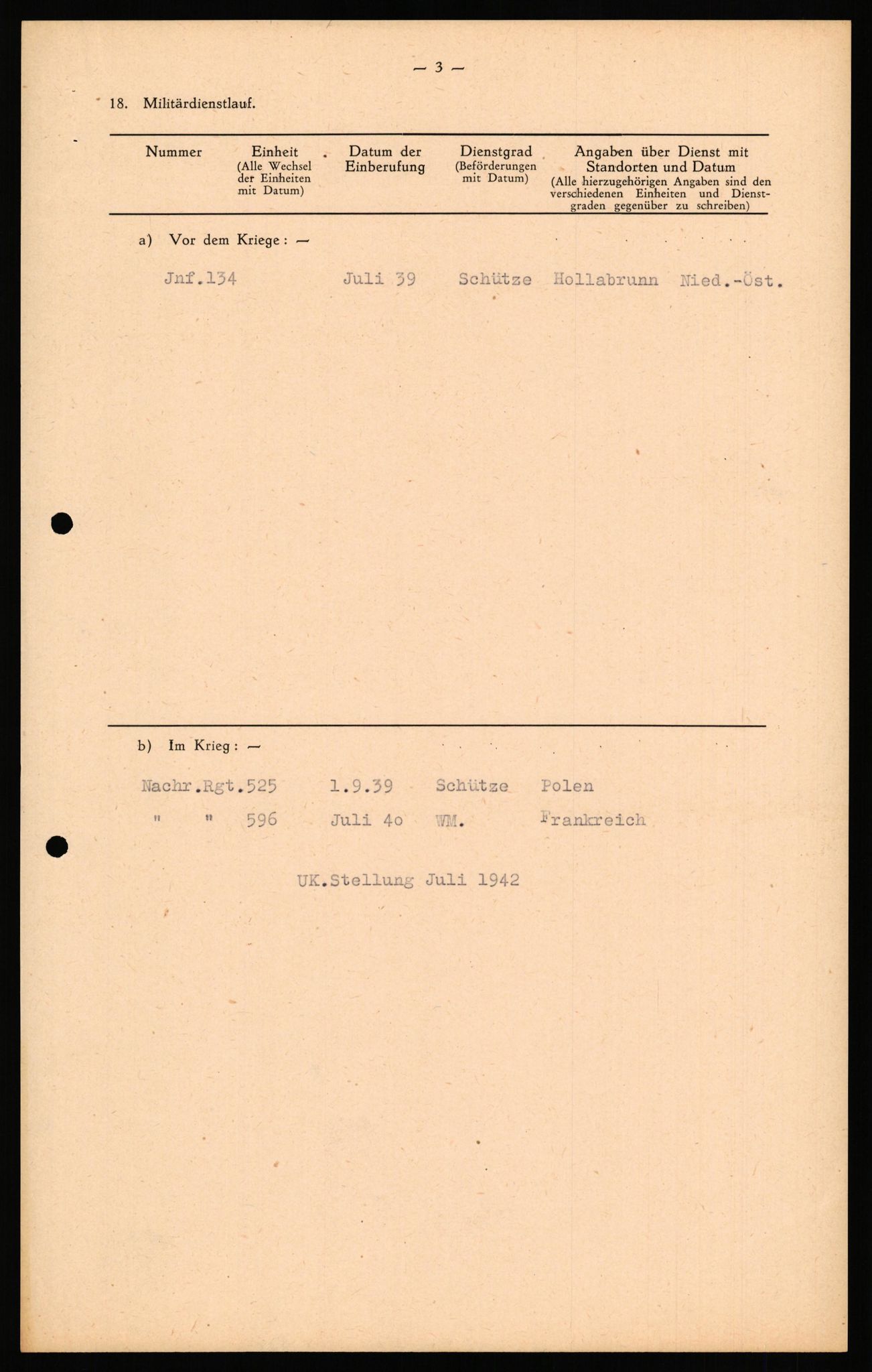 Forsvaret, Forsvarets overkommando II, AV/RA-RAFA-3915/D/Db/L0040: CI Questionaires. Tyske okkupasjonsstyrker i Norge. Østerrikere., 1945-1946, s. 297