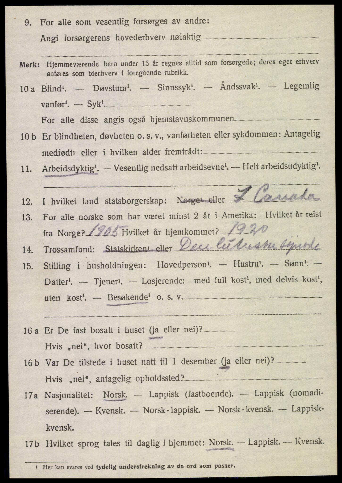 SAT, Folketelling 1920 for 1731 Sparbu herred, 1920, s. 6828