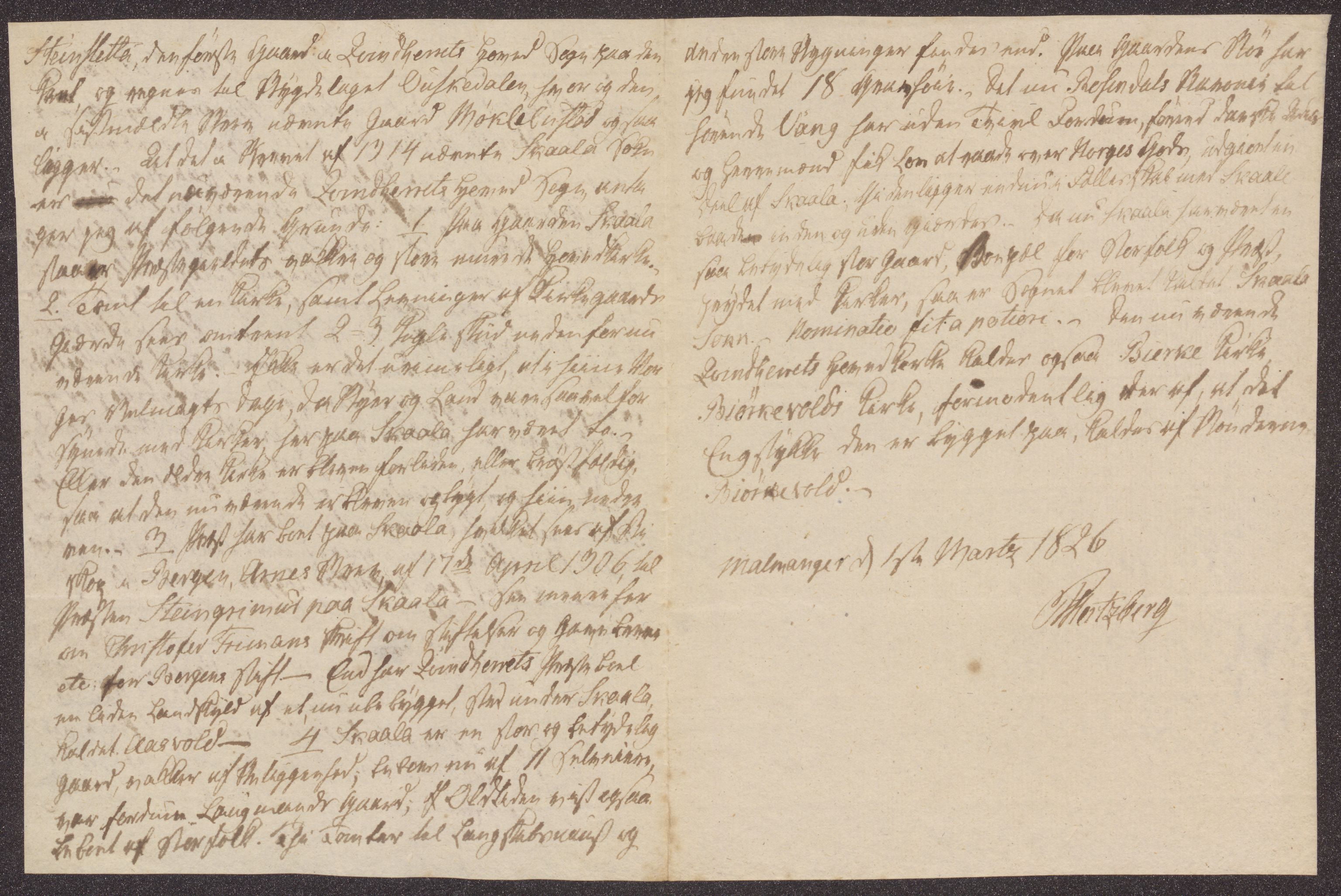 Bergens Museum, UMB/A007/D/Da/L0001/0002: Brevsamling 1822 - 1826 / Brevsamling 1826, 1826