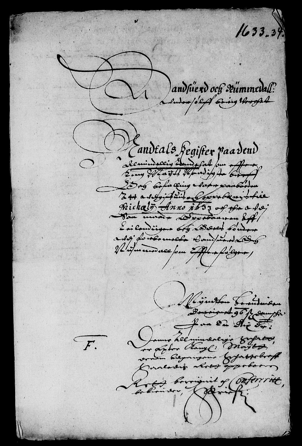 Rentekammeret inntil 1814, Reviderte regnskaper, Lensregnskaper, RA/EA-5023/R/Rb/Rbn/L0001: Numedal og Sandsvær len, 1628-1638