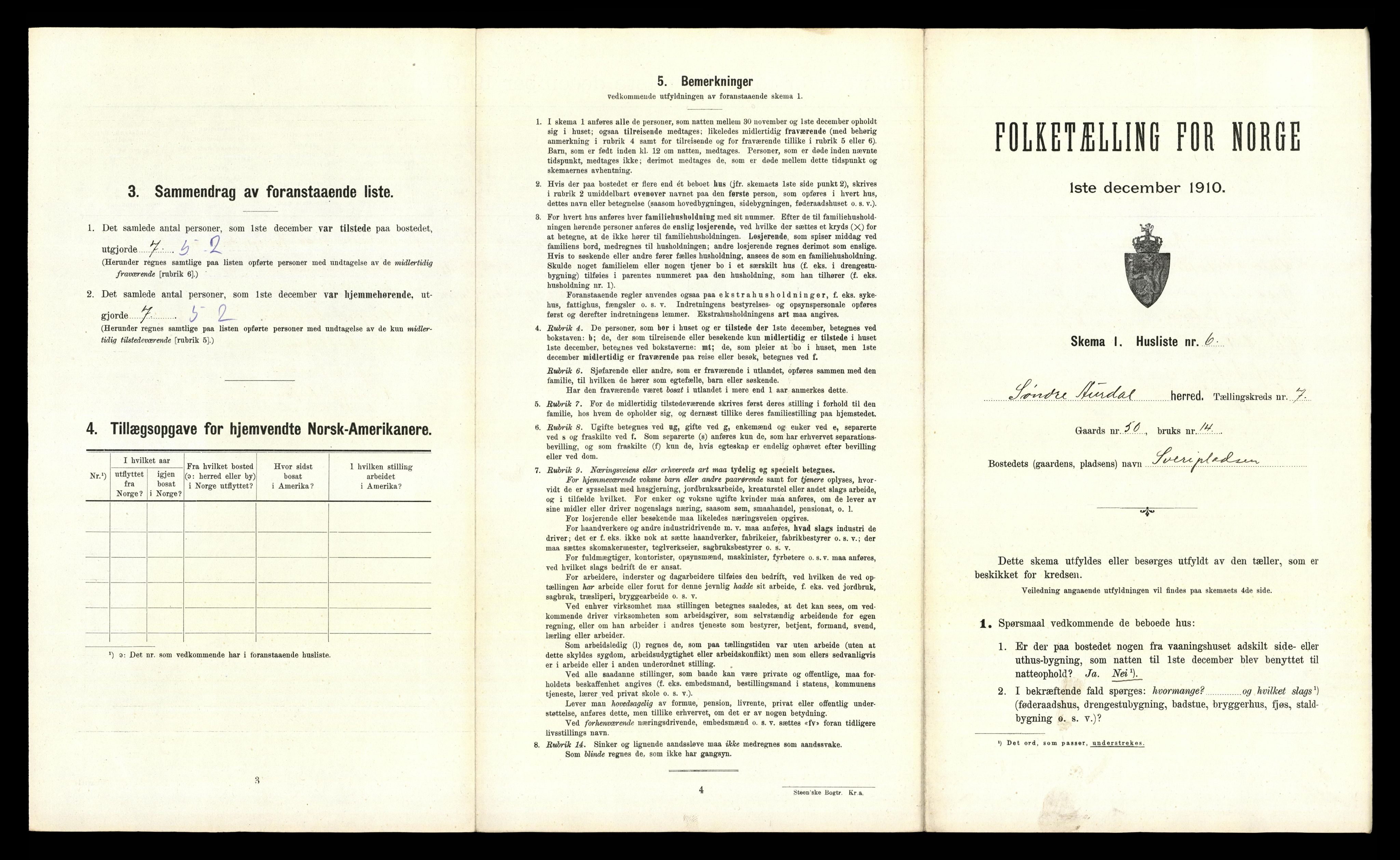 RA, Folketelling 1910 for 0540 Sør-Aurdal herred, 1910, s. 751