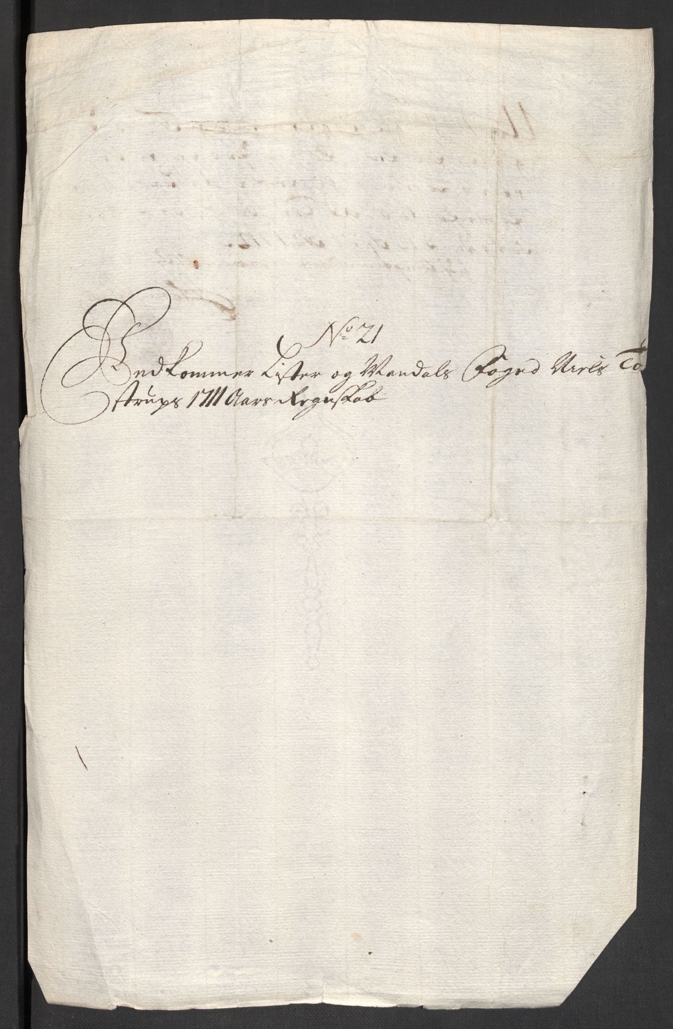 Rentekammeret inntil 1814, Reviderte regnskaper, Fogderegnskap, RA/EA-4092/R43/L2554: Fogderegnskap Lista og Mandal, 1711, s. 203