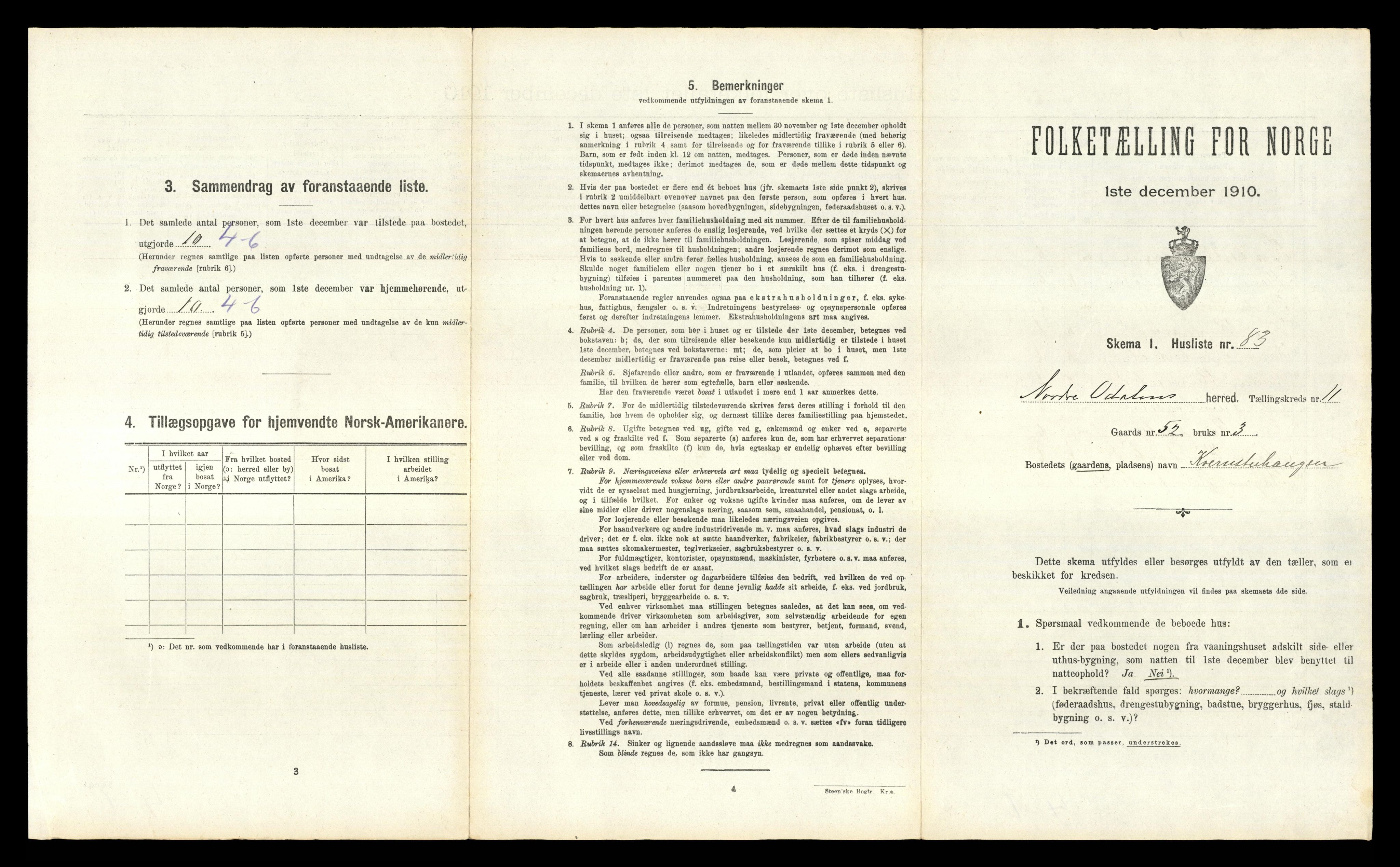 RA, Folketelling 1910 for 0418 Nord-Odal herred, 1910, s. 1379