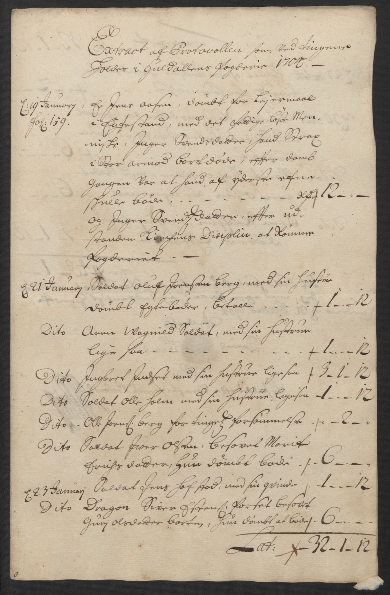Rentekammeret inntil 1814, Reviderte regnskaper, Fogderegnskap, RA/EA-4092/R60/L3954: Fogderegnskap Orkdal og Gauldal, 1704, s. 392