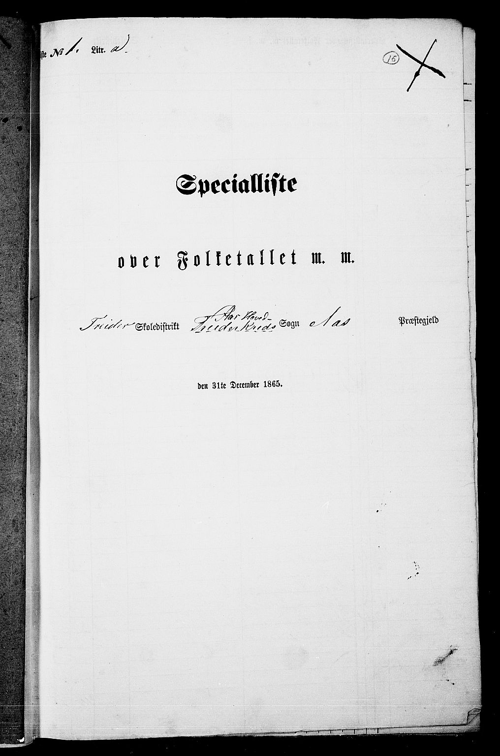 RA, Folketelling 1865 for 0214P Ås prestegjeld, 1865, s. 12