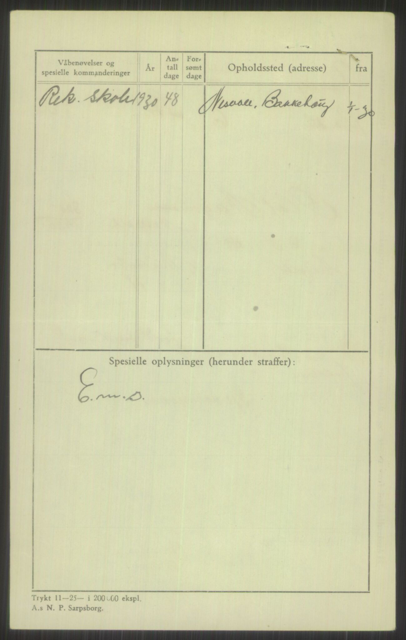 Forsvaret, Troms infanteriregiment nr. 16, AV/RA-RAFA-3146/P/Pa/L0014: Rulleblad for regimentets menige mannskaper, årsklasse 1930, 1930, s. 696