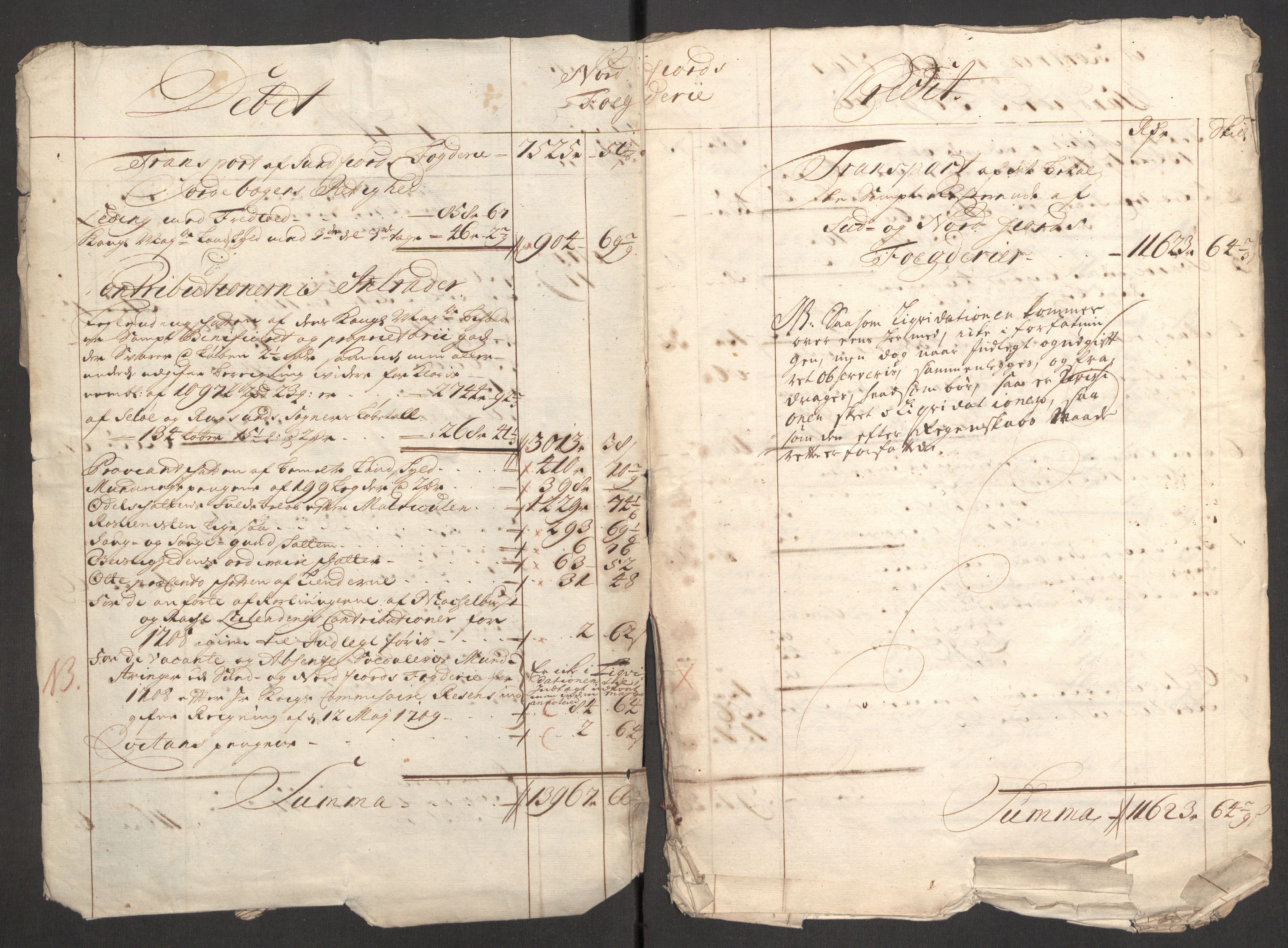 Rentekammeret inntil 1814, Reviderte regnskaper, Fogderegnskap, AV/RA-EA-4092/R53/L3432: Fogderegnskap Sunn- og Nordfjord, 1709, s. 6