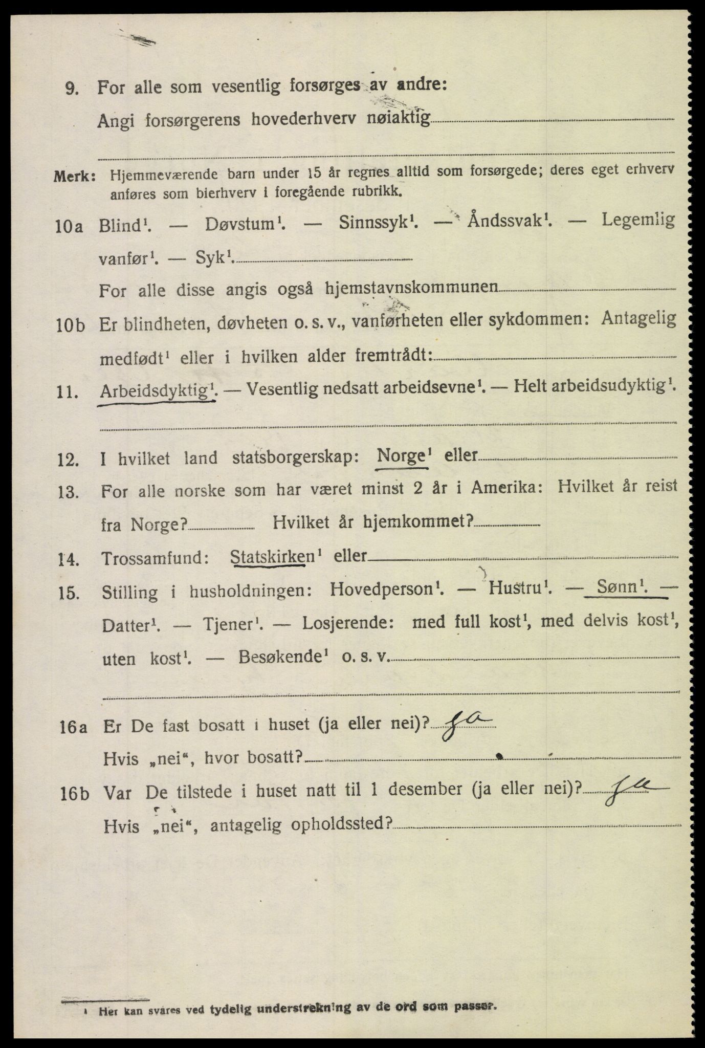 SAH, Folketelling 1920 for 0542 Nord-Aurdal herred, 1920, s. 5109