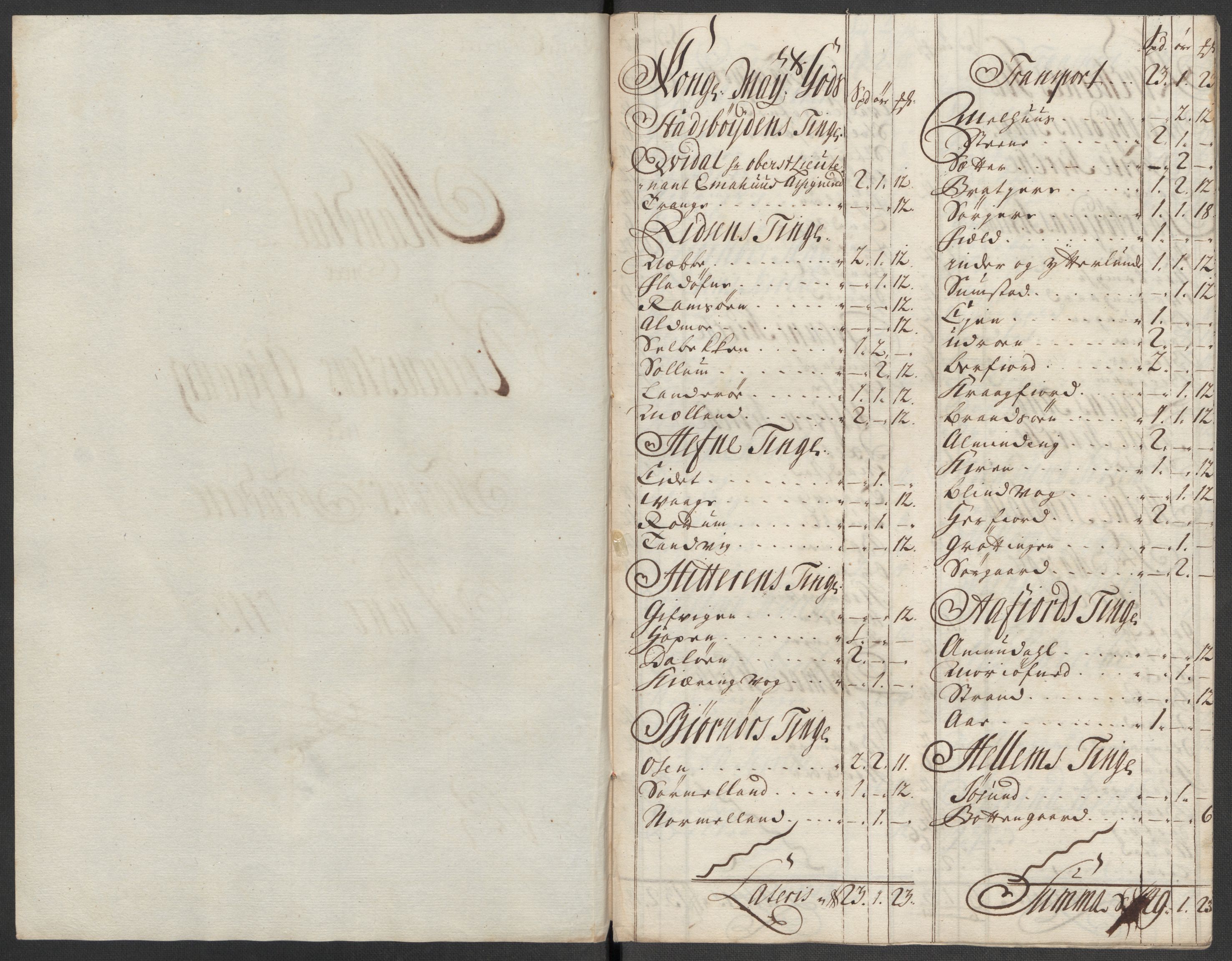 Rentekammeret inntil 1814, Reviderte regnskaper, Fogderegnskap, AV/RA-EA-4092/R57/L3861: Fogderegnskap Fosen, 1712-1713, s. 318