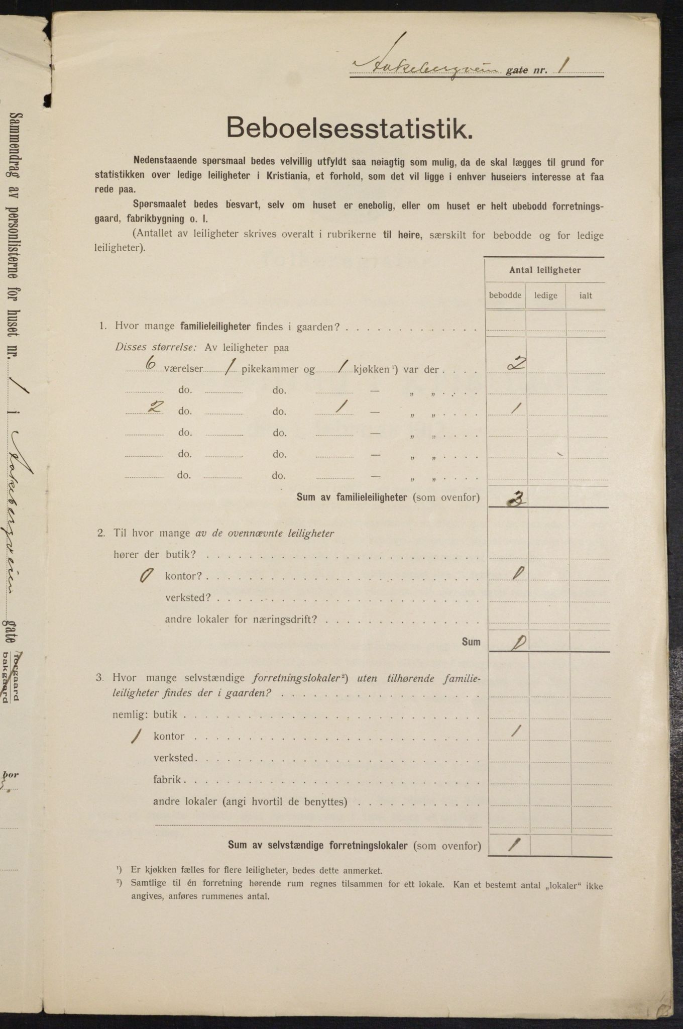 OBA, Kommunal folketelling 1.2.1912 for Kristiania, 1912, s. 130315
