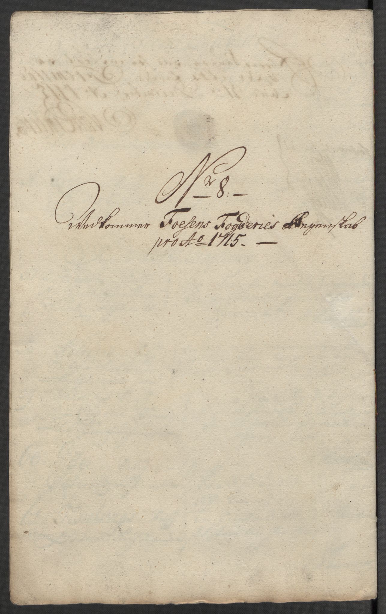 Rentekammeret inntil 1814, Reviderte regnskaper, Fogderegnskap, RA/EA-4092/R57/L3863: Fogderegnskap Fosen, 1715, s. 124