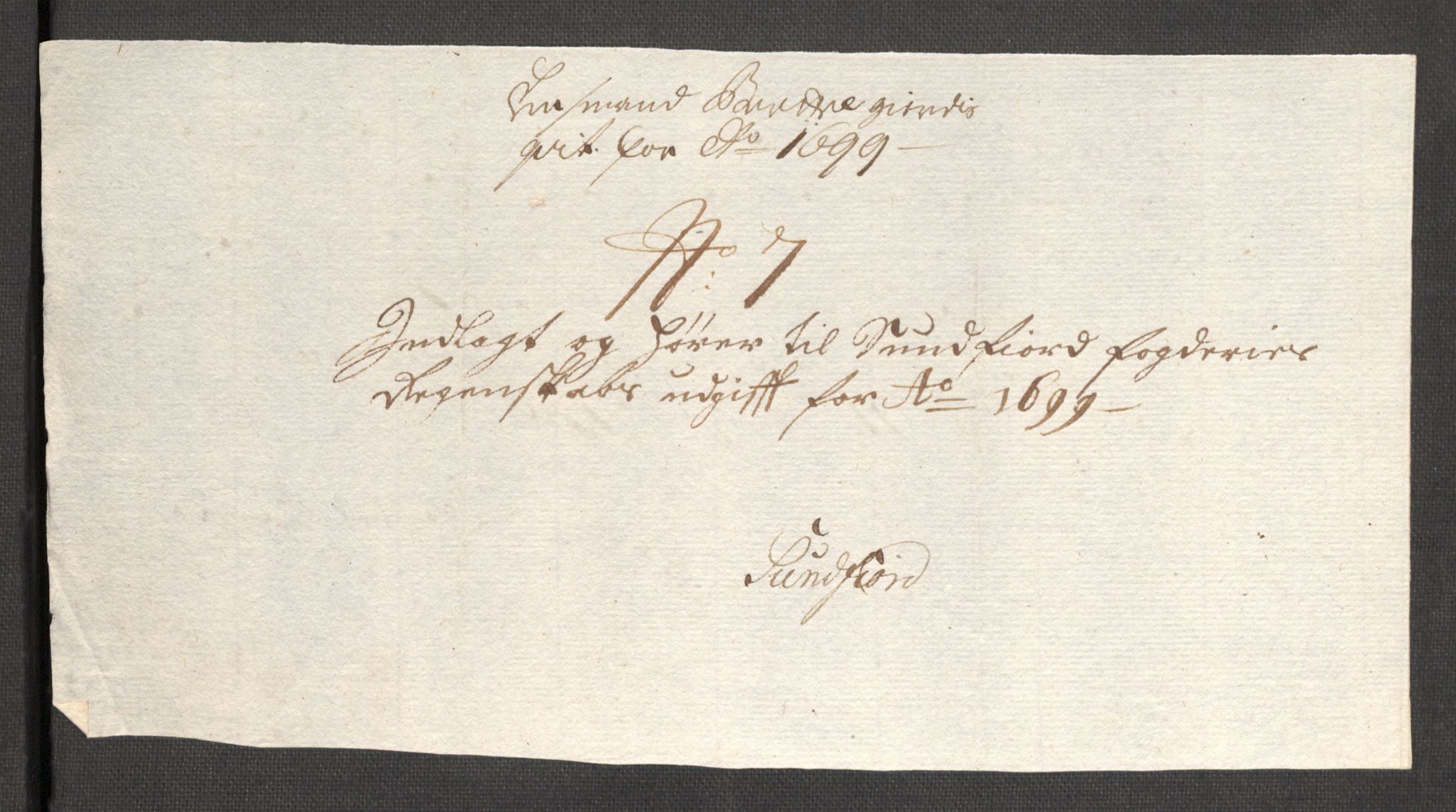 Rentekammeret inntil 1814, Reviderte regnskaper, Fogderegnskap, RA/EA-4092/R53/L3424: Fogderegnskap Sunn- og Nordfjord, 1699, s. 345