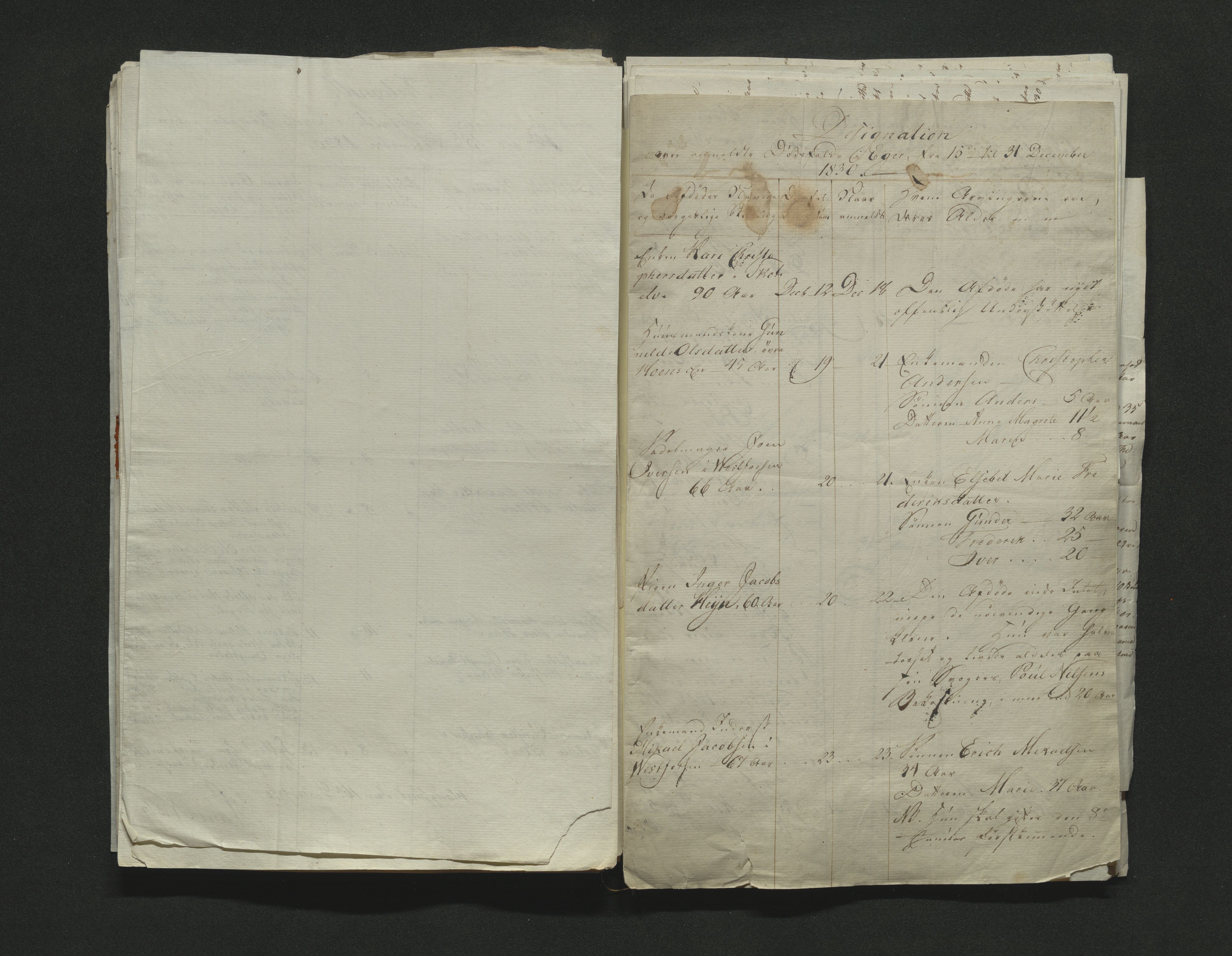 Eiker, Modum og Sigdal sorenskriveri, AV/SAKO-A-123/H/Ha/Hab/L0003: Dødsfallsmeldinger, 1830-1833