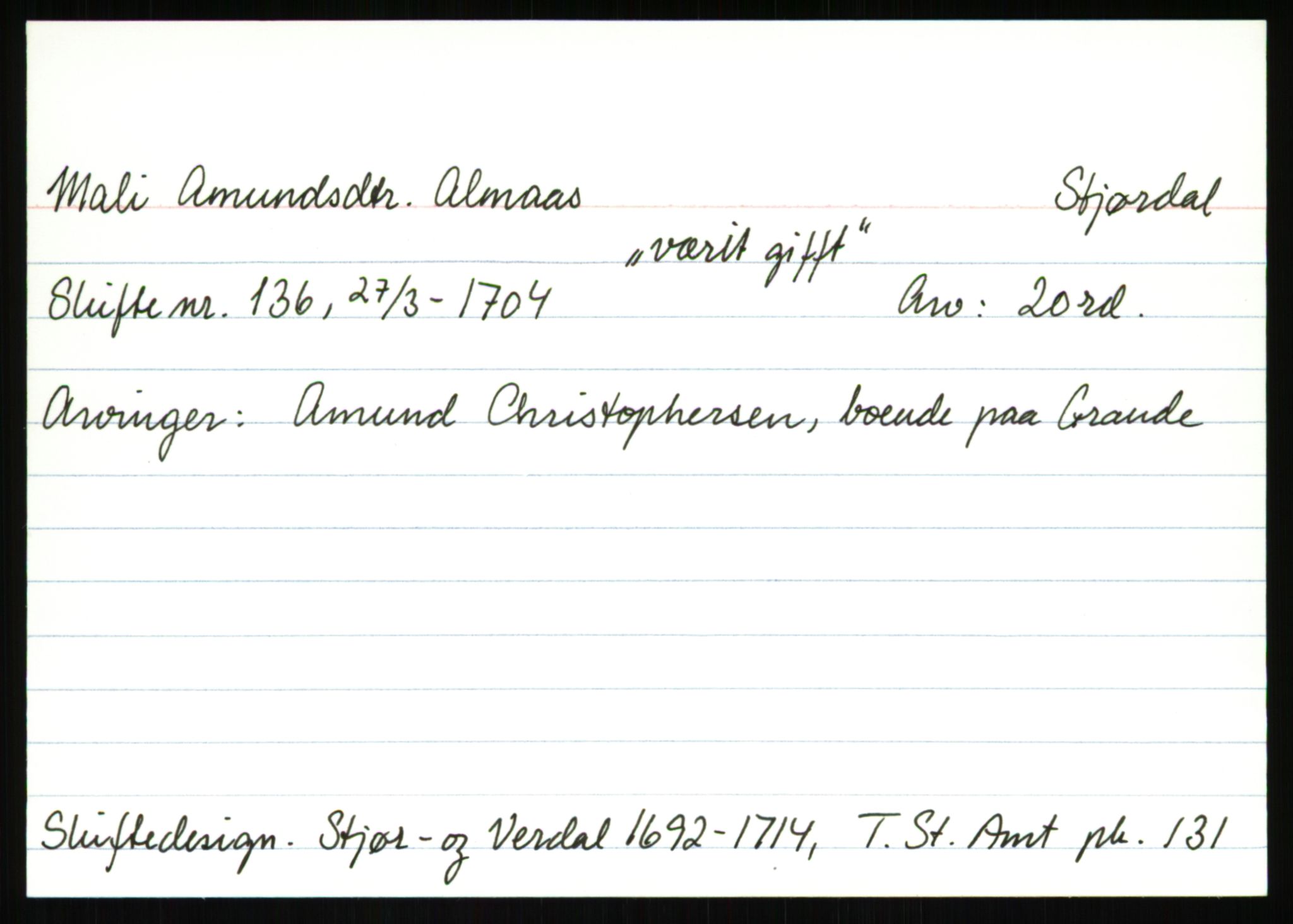 Trondheim stiftamt*, SAT/-, 1692-1714, s. 317