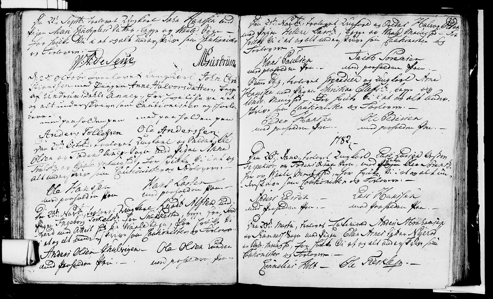 Våle kirkebøker, SAKO/A-334/H/Hb/L0002: Forlovererklæringer nr. 2, 1756-1799, s. 25