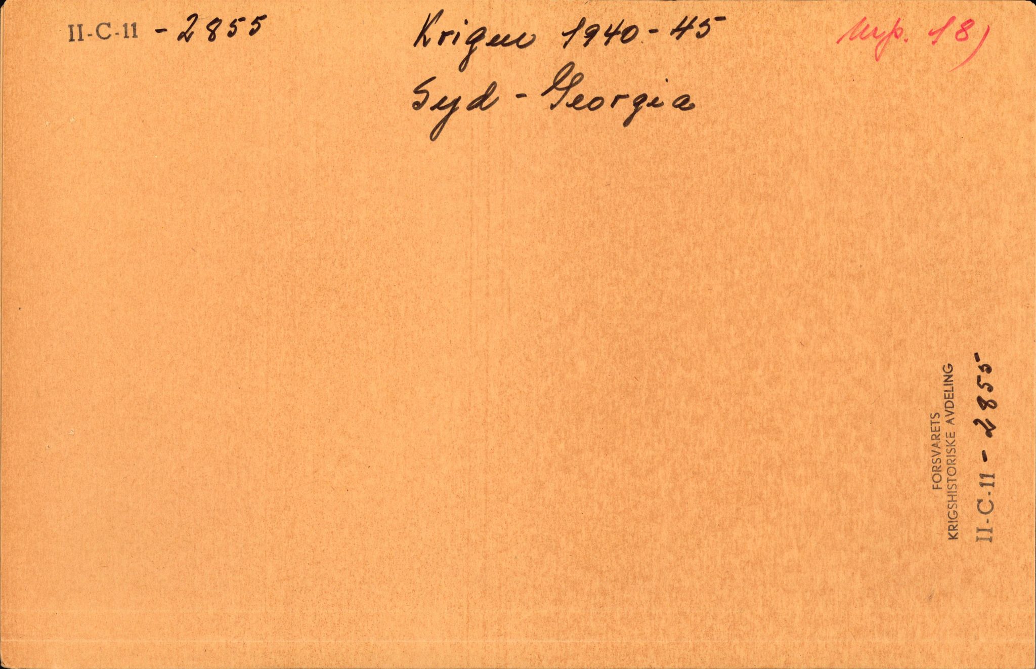 Forsvaret, Forsvarets krigshistoriske avdeling, RA/RAFA-2017/Y/Yf/L0214: II-C-11-2851-2856  -  Svalbard.  Jan Mayen.  Syd-Georgia.  Walchern., 1940-1945, s. 692