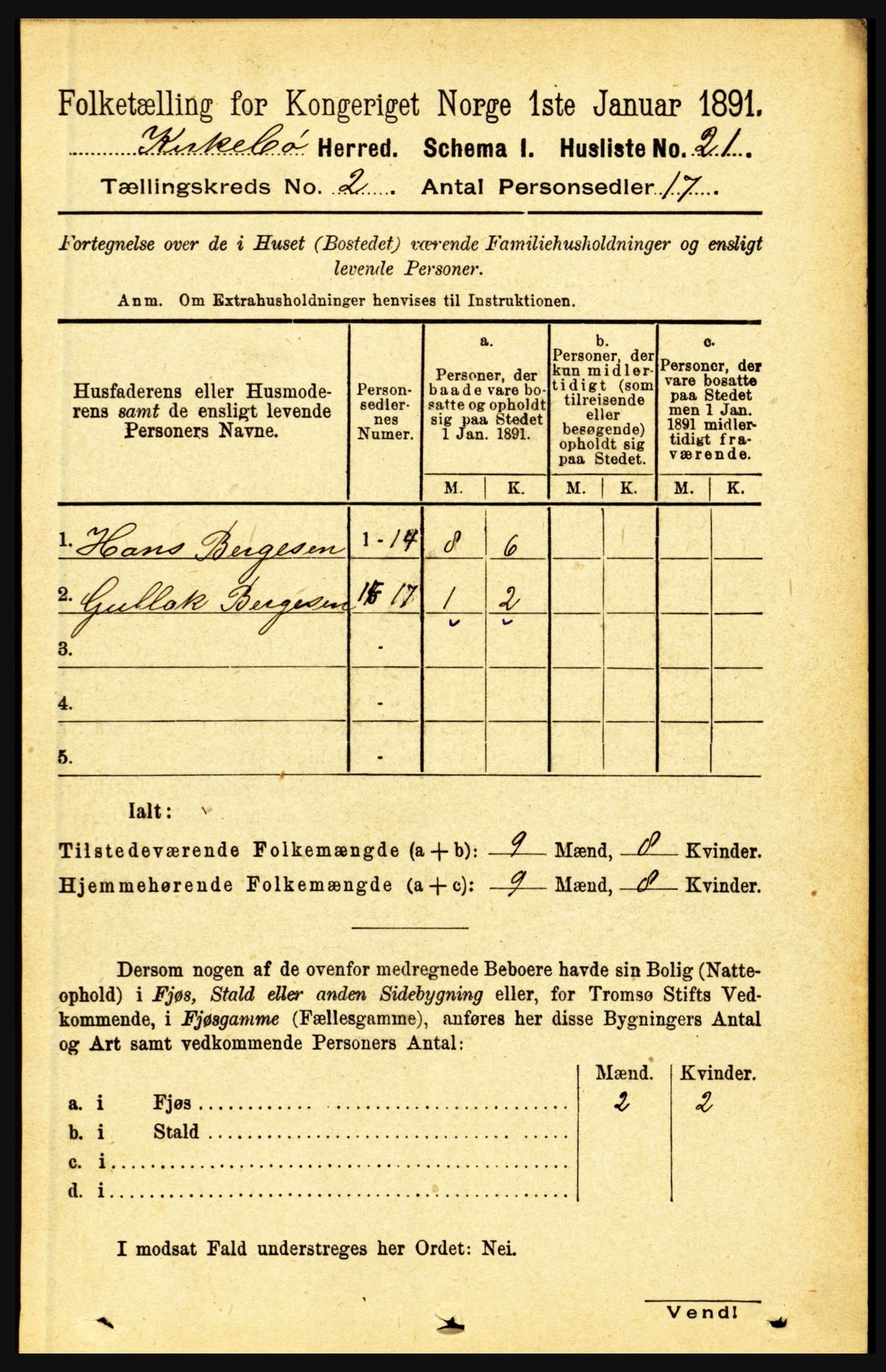 RA, Folketelling 1891 for 1416 Kyrkjebø herred, 1891, s. 302