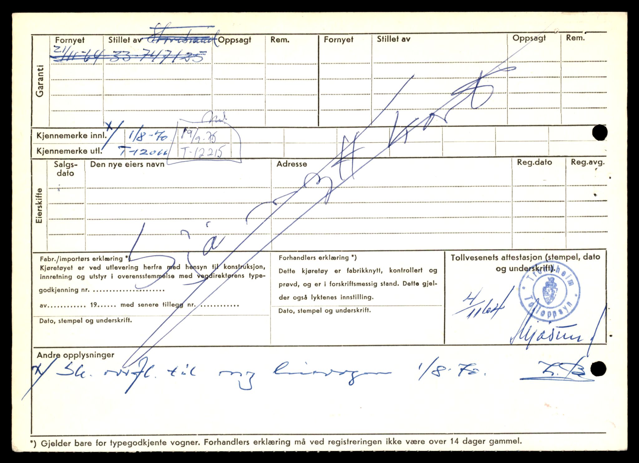Møre og Romsdal vegkontor - Ålesund trafikkstasjon, AV/SAT-A-4099/F/Fe/L0033: Registreringskort for kjøretøy T 12151 - T 12474, 1927-1998, s. 1650