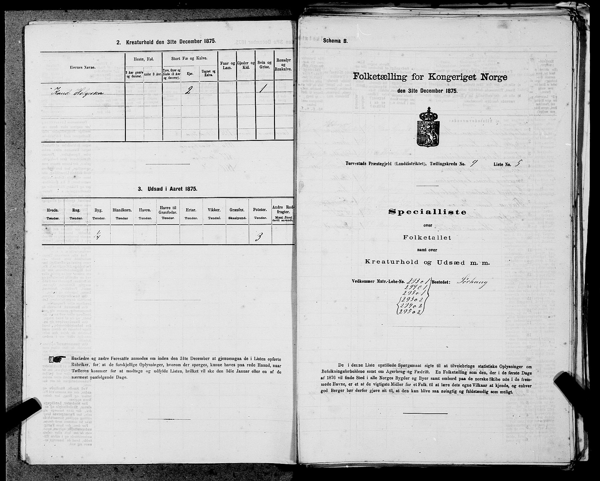 SAST, Folketelling 1875 for 1152L Torvastad prestegjeld, Torvastad sokn, Skåre sokn og Utsira sokn, 1875, s. 1123