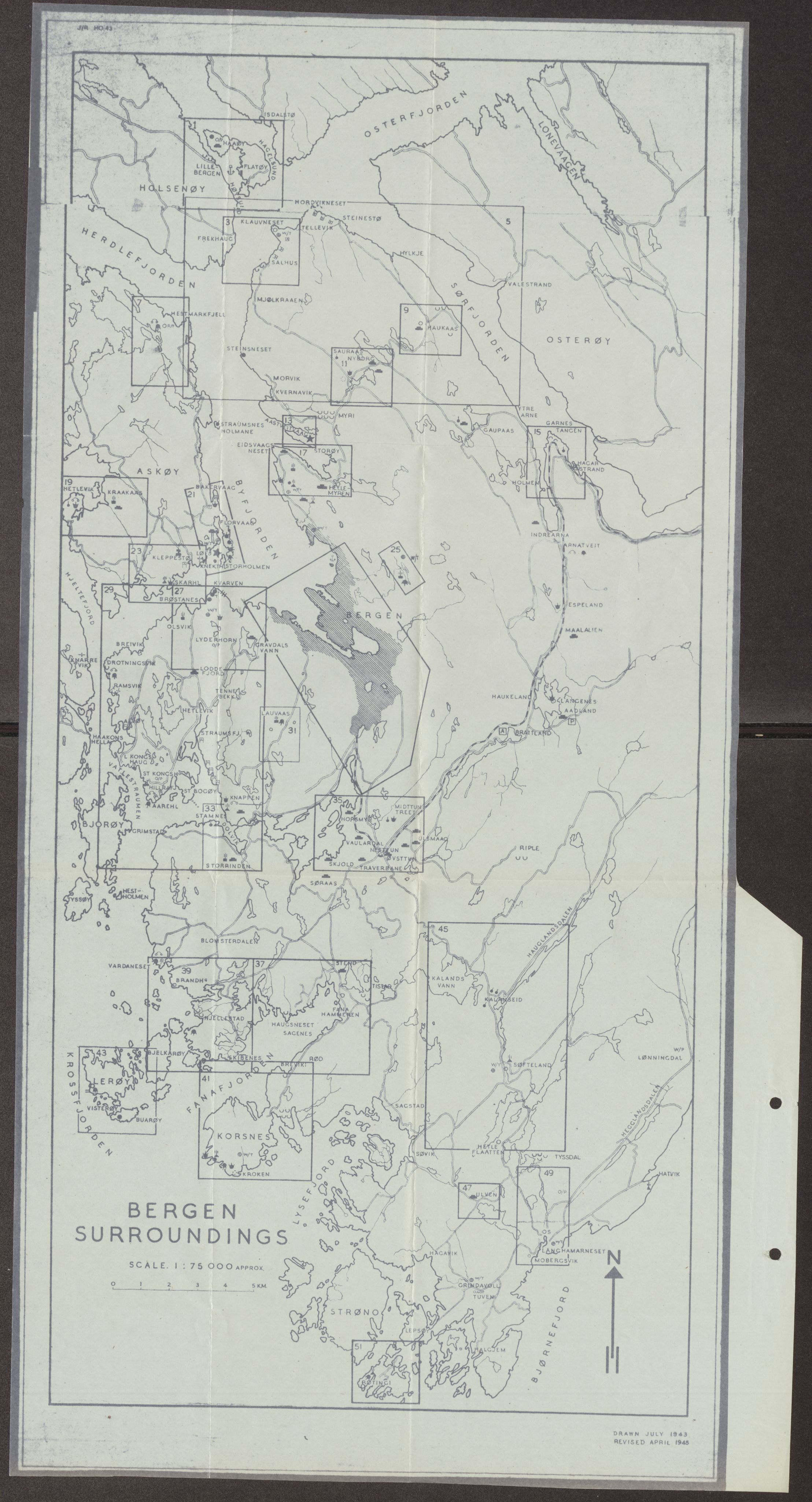 Forsvaret, Forsvarets overkommando II, AV/RA-RAFA-3915/D/Dd/L0007: Hordaland, 1942-1945, s. 246