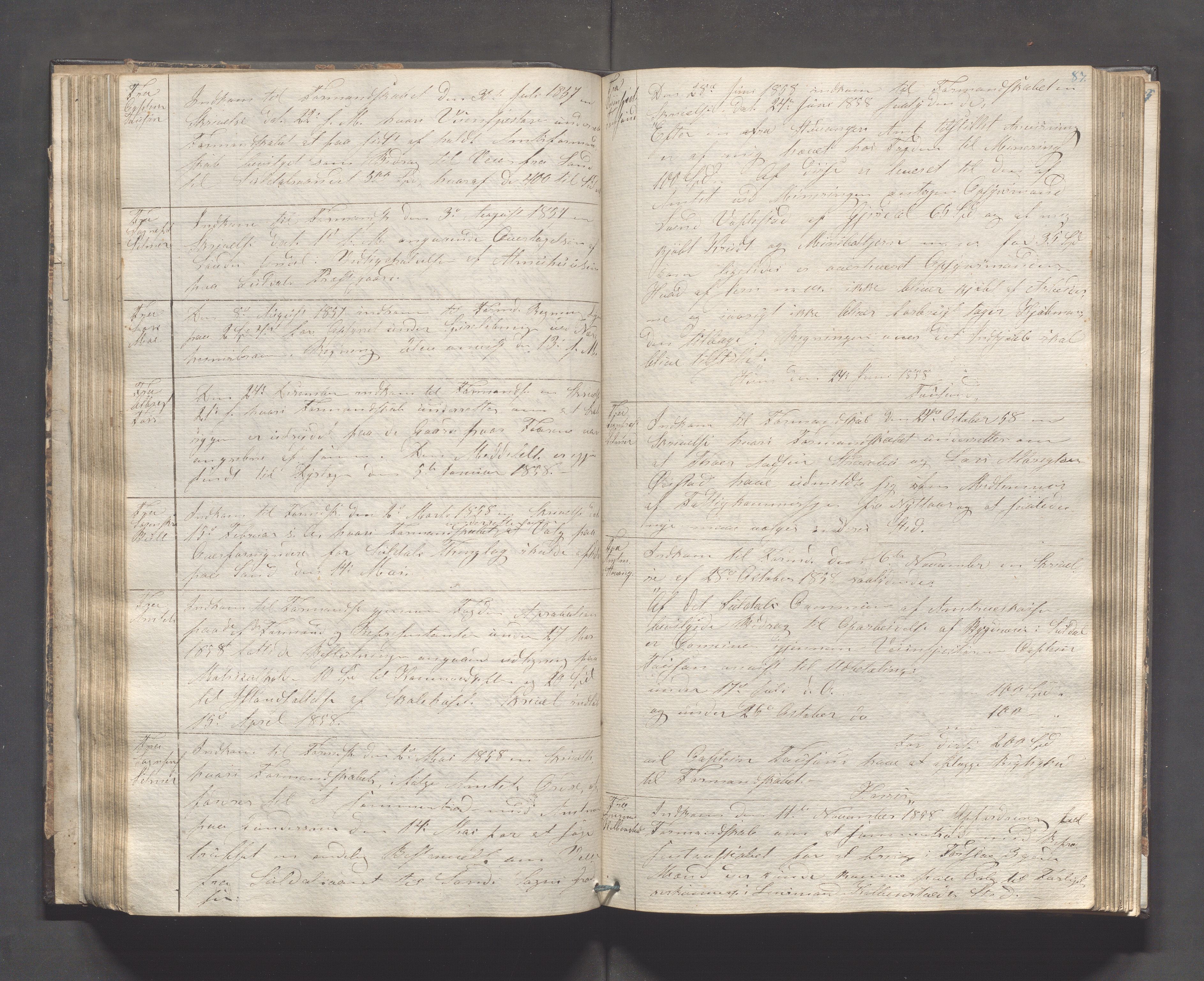 Suldal kommune - Formannskapet/Rådmannen, IKAR/K-101908/C/Ca/L0001: Journal, 1837-1900, s. 87