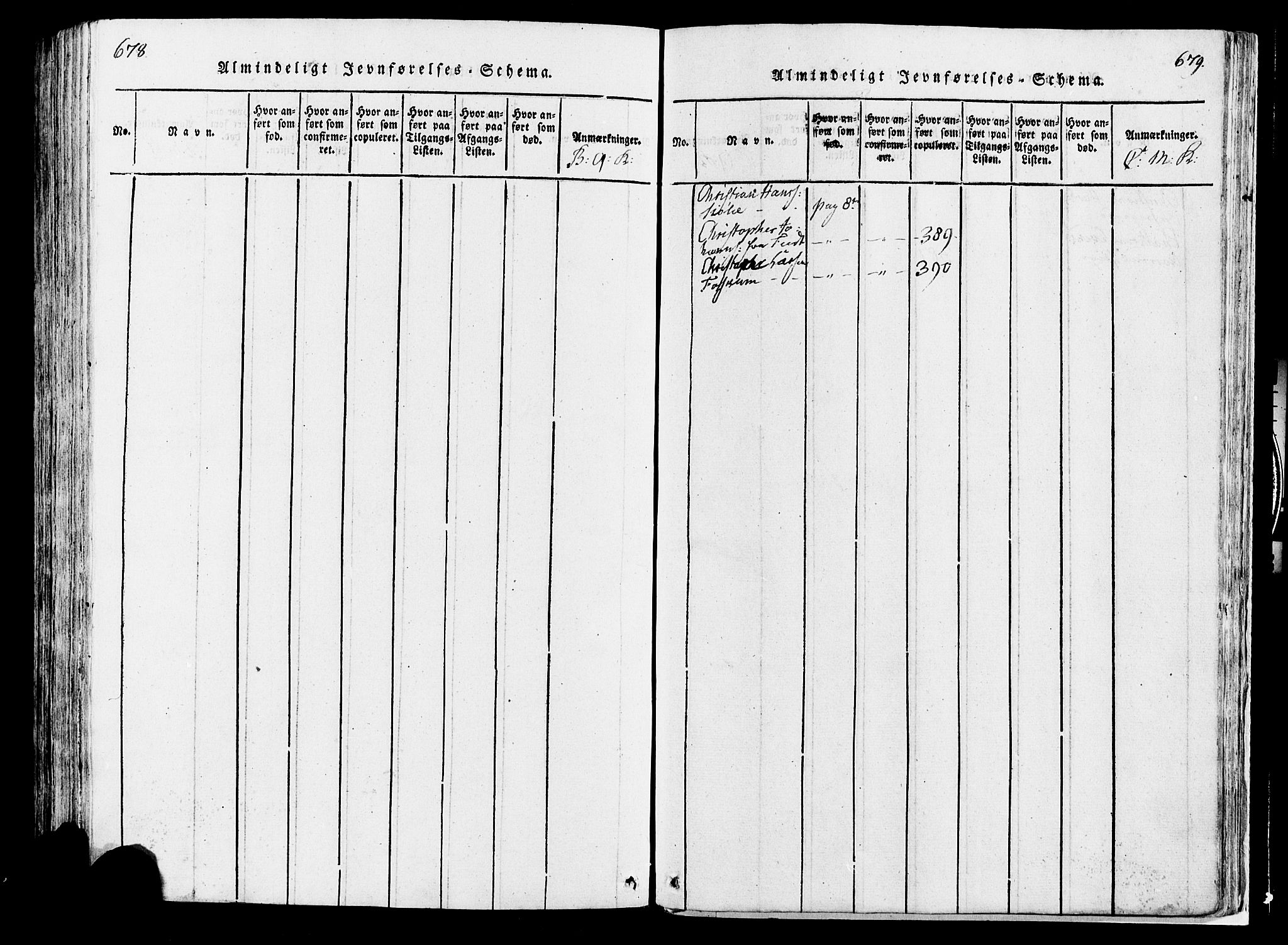 Løten prestekontor, AV/SAH-PREST-022/K/Ka/L0005: Ministerialbok nr. 5, 1814-1832, s. 678-679