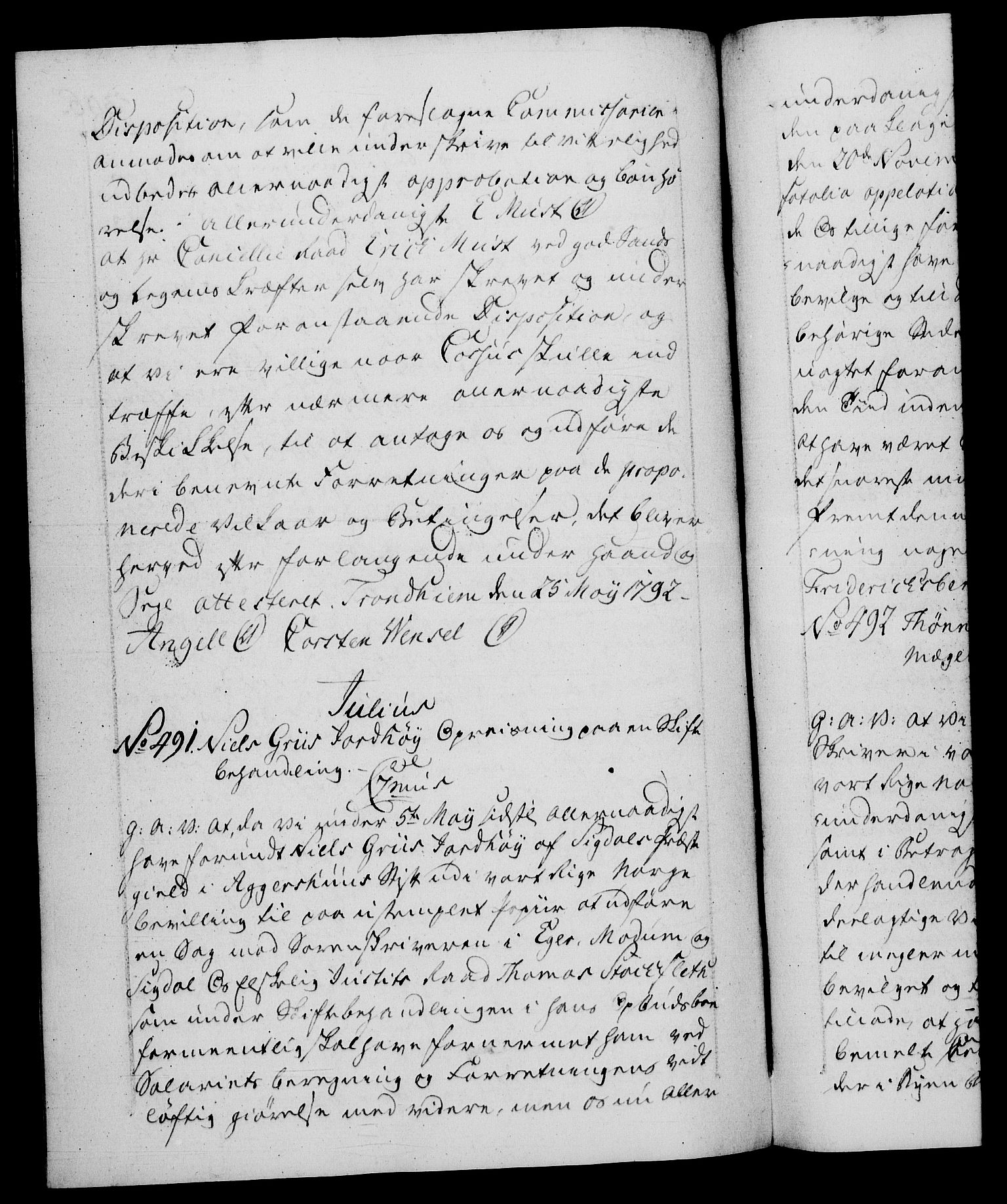 Danske Kanselli 1572-1799, RA/EA-3023/F/Fc/Fca/Fcaa/L0054: Norske registre, 1792-1793, s. 306b