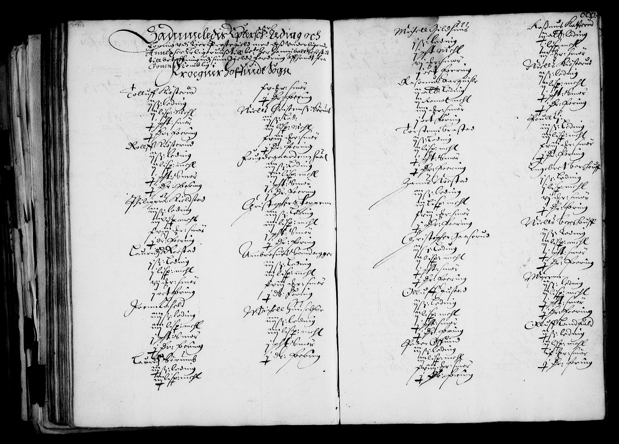 Rentekammeret inntil 1814, Realistisk ordnet avdeling, RA/EA-4070/N/Na/L0001: [XI f]: Akershus stifts jordebok, 1652, s. 665b-666a