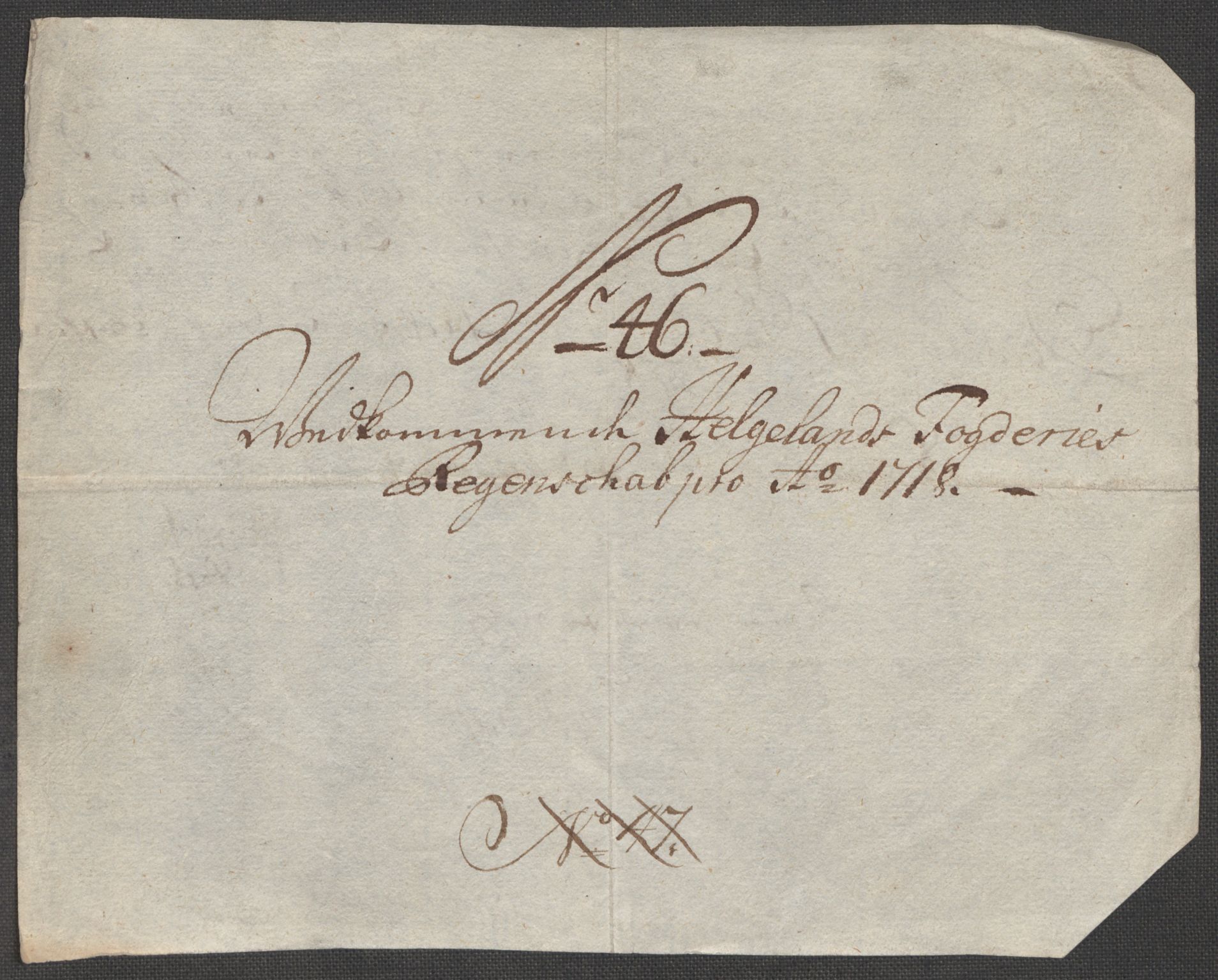 Rentekammeret inntil 1814, Reviderte regnskaper, Fogderegnskap, AV/RA-EA-4092/R65/L4516: Fogderegnskap Helgeland, 1718, s. 291