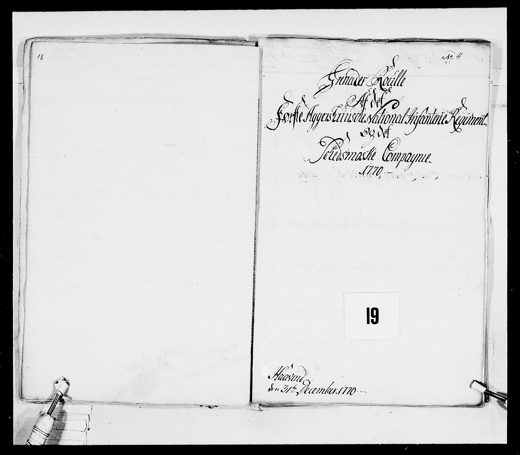 Generalitets- og kommissariatskollegiet, Det kongelige norske kommissariatskollegium, RA/EA-5420/E/Eh/L0037: 1. Akershusiske nasjonale infanteriregiment, 1767-1773, s. 70