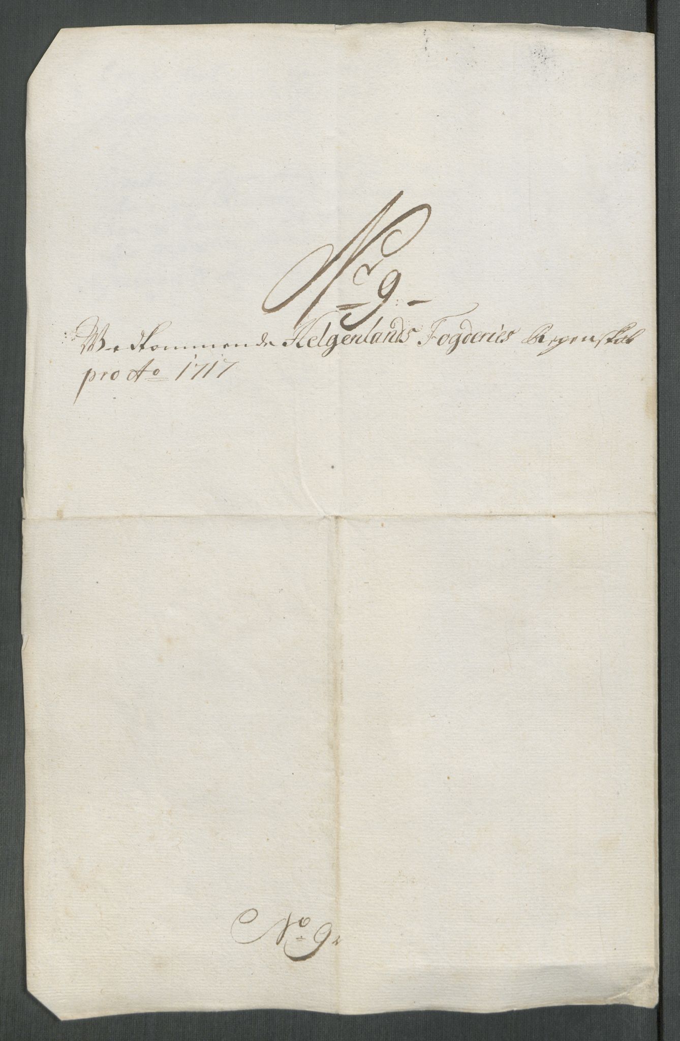 Rentekammeret inntil 1814, Reviderte regnskaper, Fogderegnskap, AV/RA-EA-4092/R65/L4515: Fogderegnskap Helgeland, 1717, s. 132