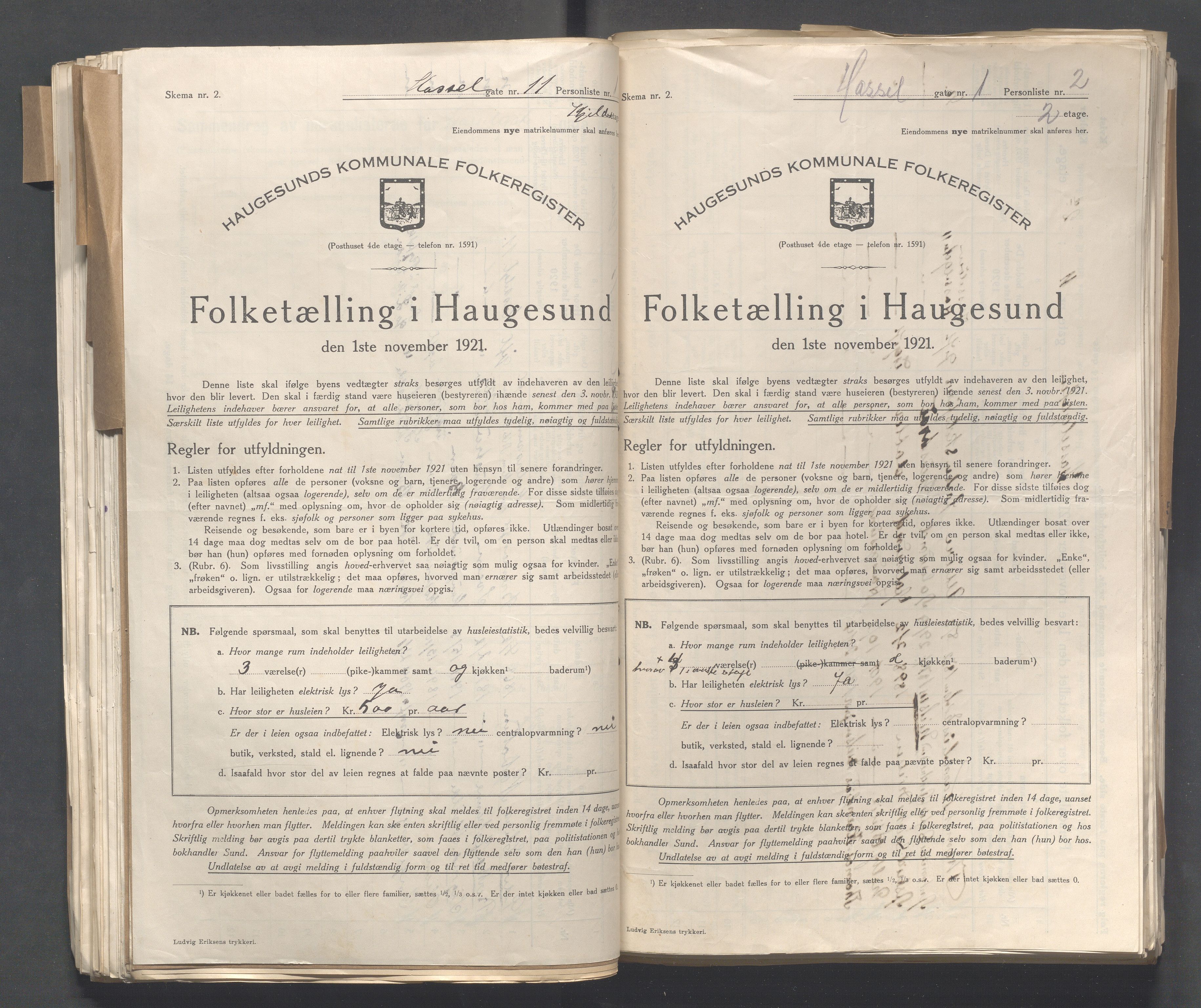 IKAR, Kommunal folketelling 1.11.1921 for Haugesund, 1921, s. 5997