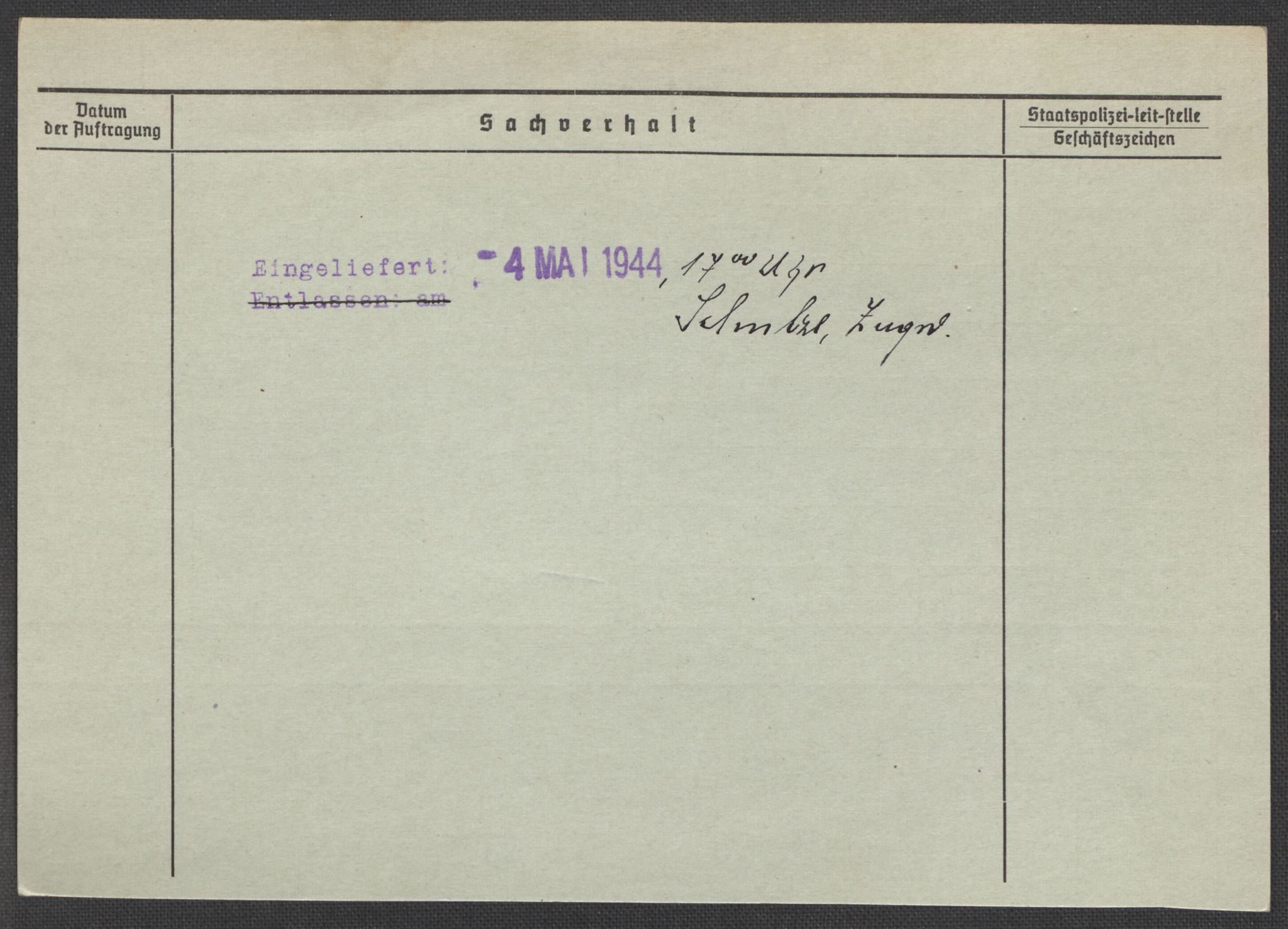 Befehlshaber der Sicherheitspolizei und des SD, RA/RAFA-5969/E/Ea/Eaa/L0008: Register over norske fanger i Møllergata 19: Oelze-Ru, 1940-1945, s. 451