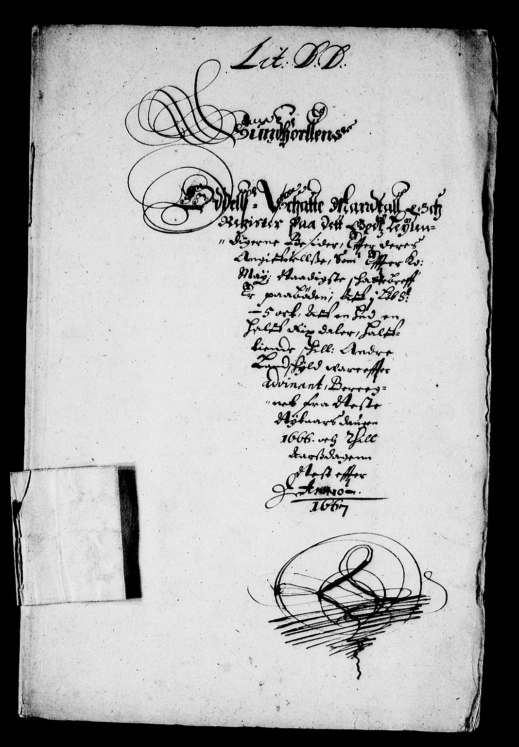 Rentekammeret inntil 1814, Reviderte regnskaper, Stiftamtstueregnskaper, Bergen stiftamt, RA/EA-6043/R/Rc/L0021: Bergen stiftamt, 1666