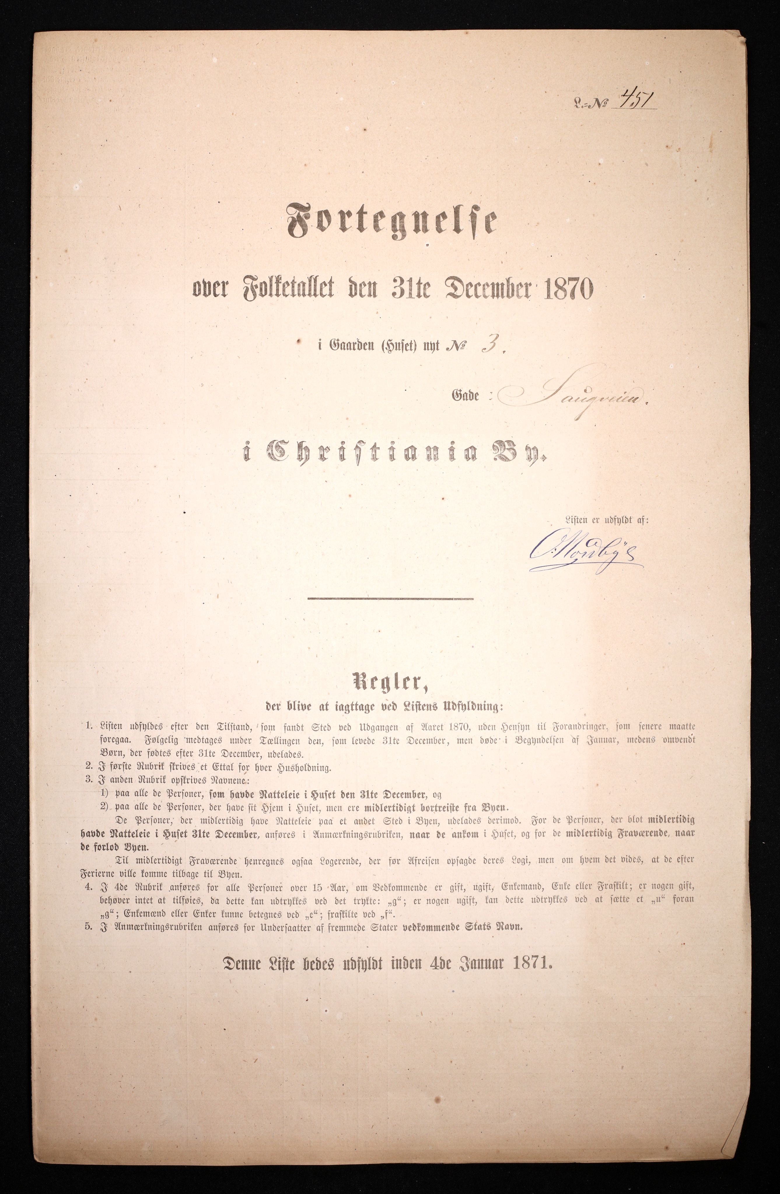 RA, Folketelling 1870 for 0301 Kristiania kjøpstad, 1870, s. 3136