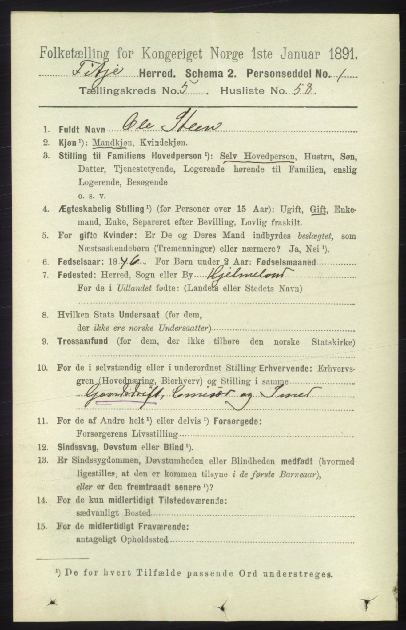 RA, Folketelling 1891 for 1222 Fitjar herred, 1891, s. 2092