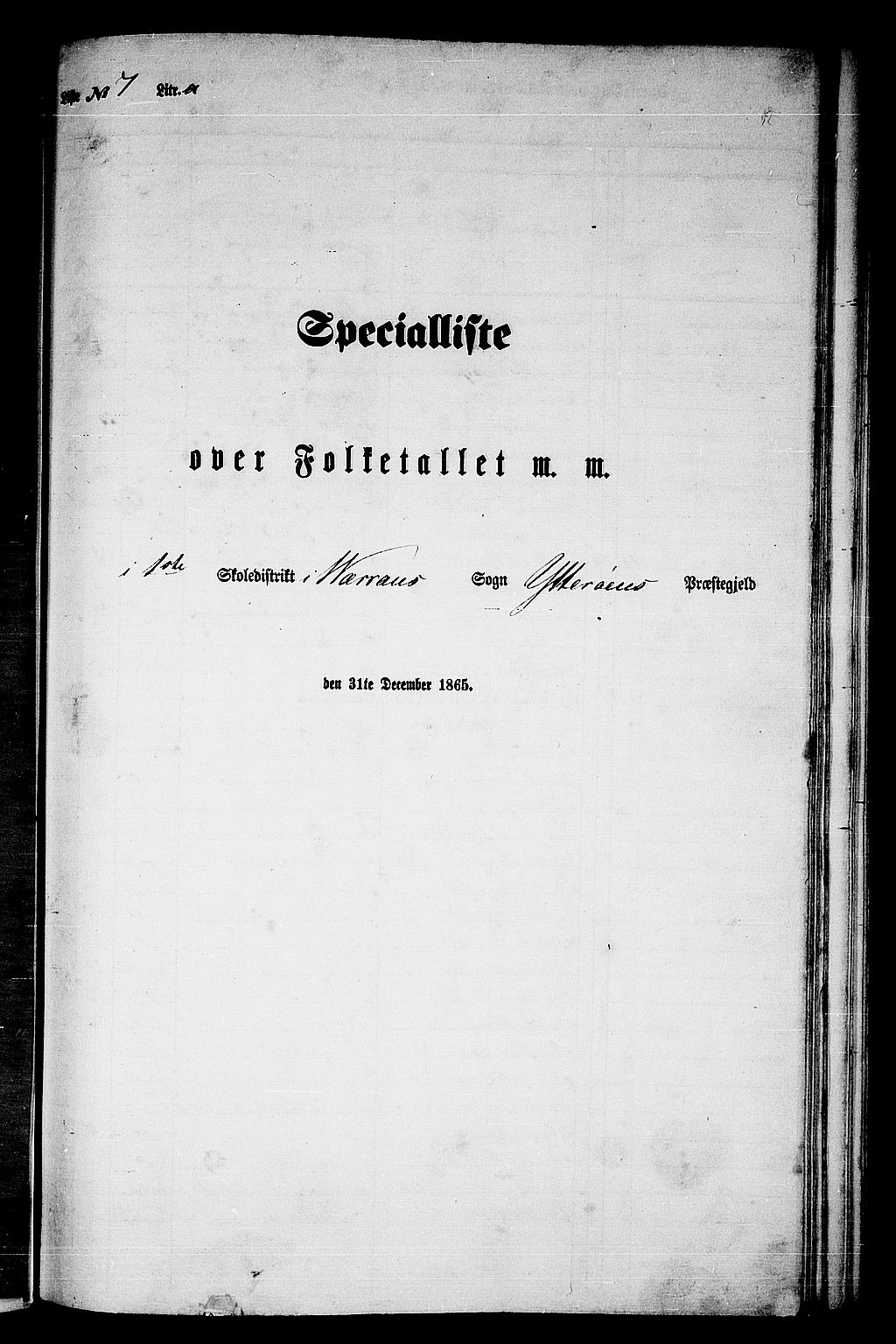 RA, Folketelling 1865 for 1722P Ytterøy prestegjeld, 1865, s. 123