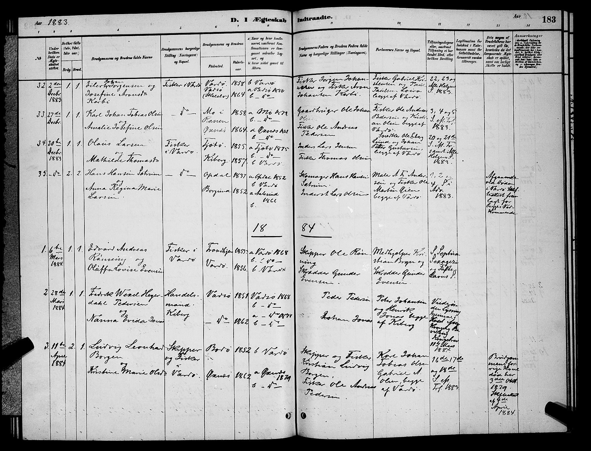 Vardø sokneprestkontor, AV/SATØ-S-1332/H/Hb/L0004klokker: Klokkerbok nr. 4, 1879-1887, s. 183