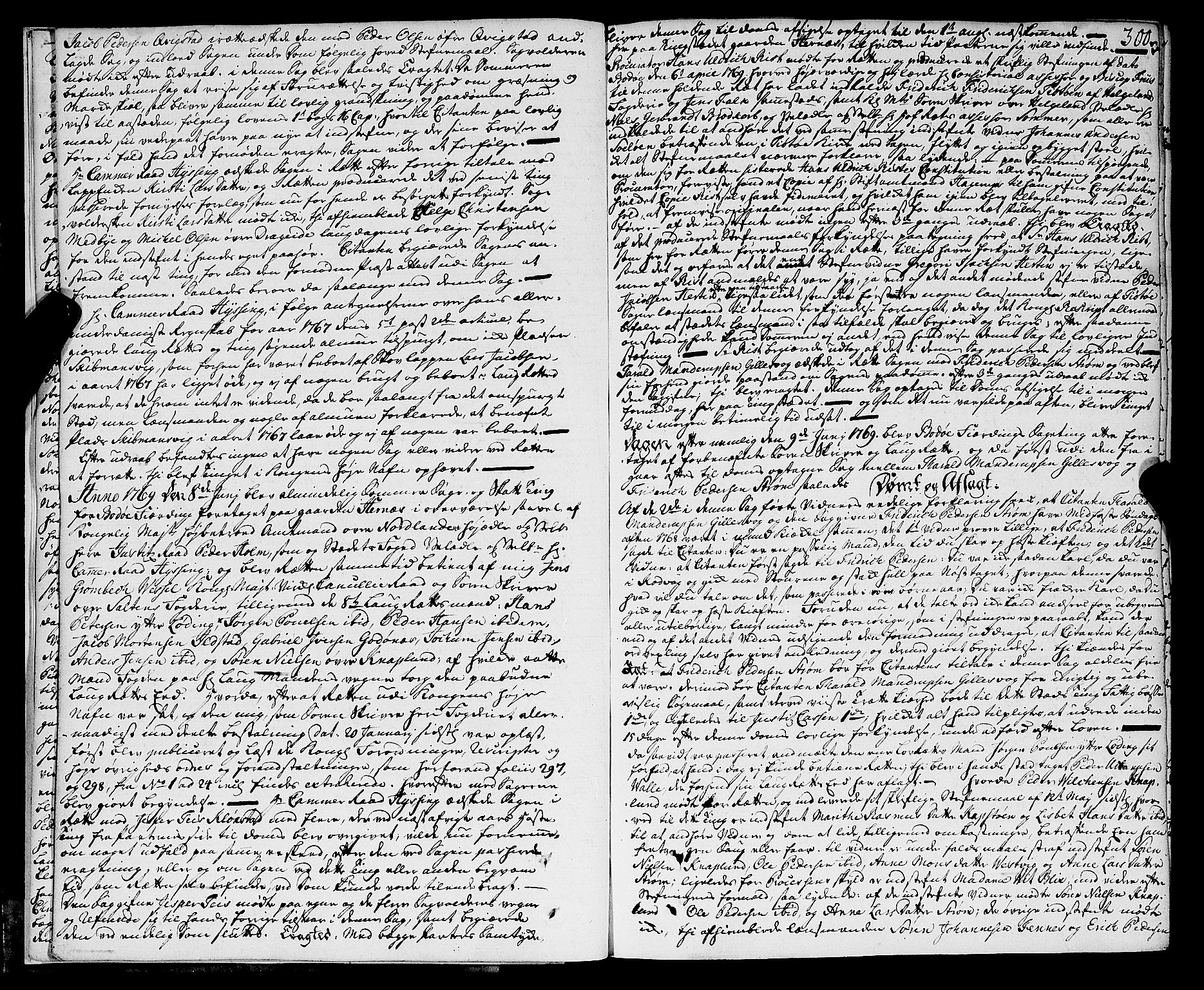 Salten sorenskriveri, AV/SAT-A-4578/1/1/1A/L0013: Tingbok, fol. 297-509, 1769-1774, s. 299b-300a