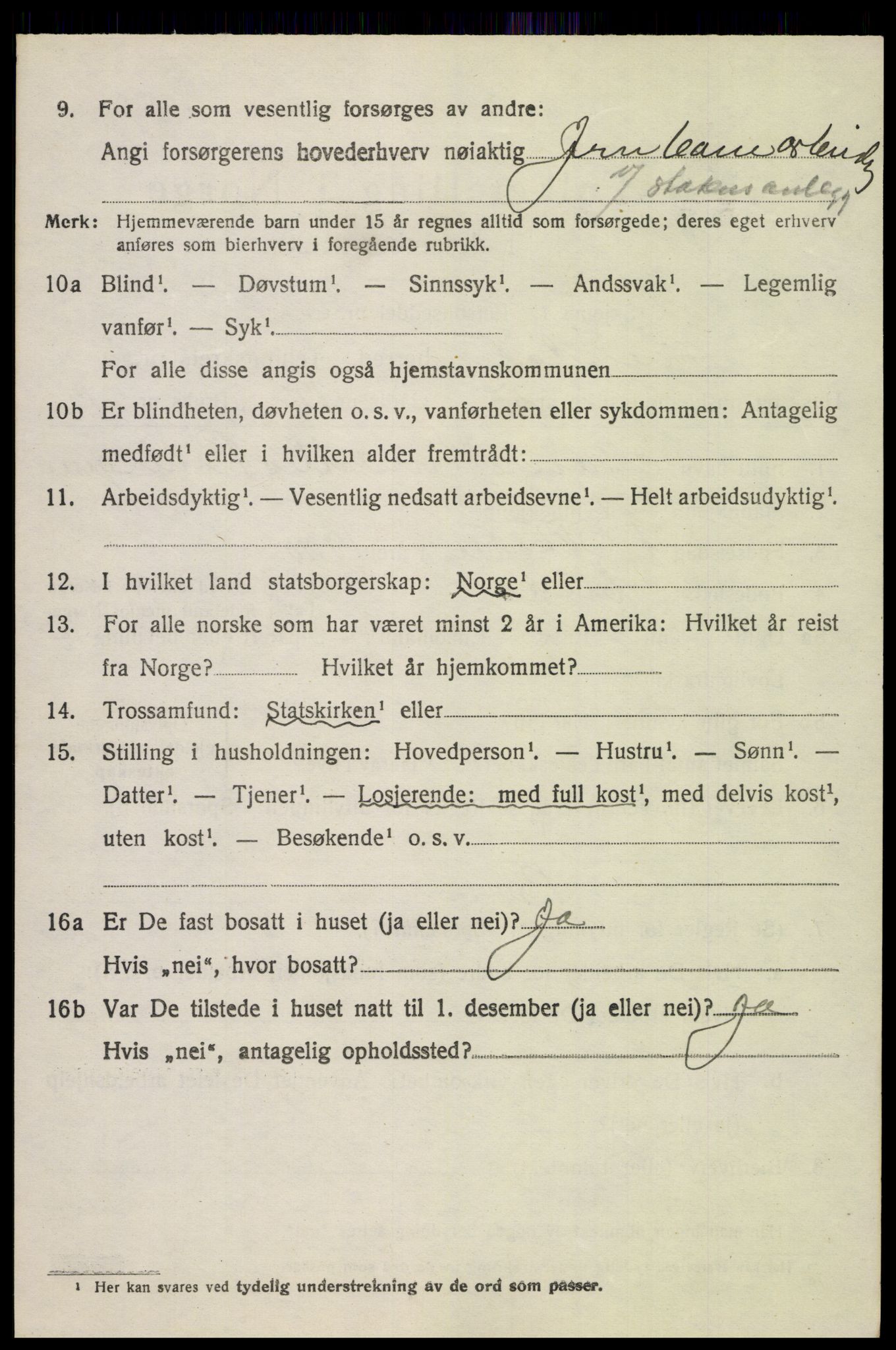 SAH, Folketelling 1920 for 0516 Heidal herred, 1920, s. 2695