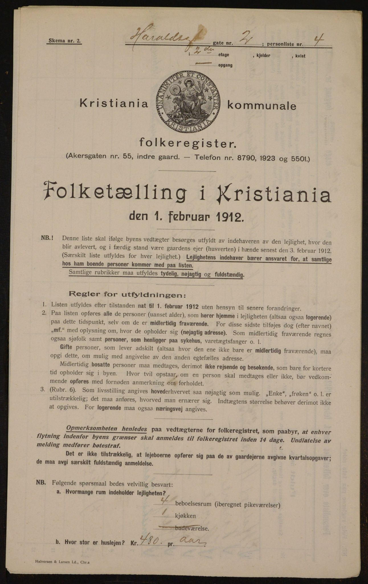 OBA, Kommunal folketelling 1.2.1912 for Kristiania, 1912, s. 35008