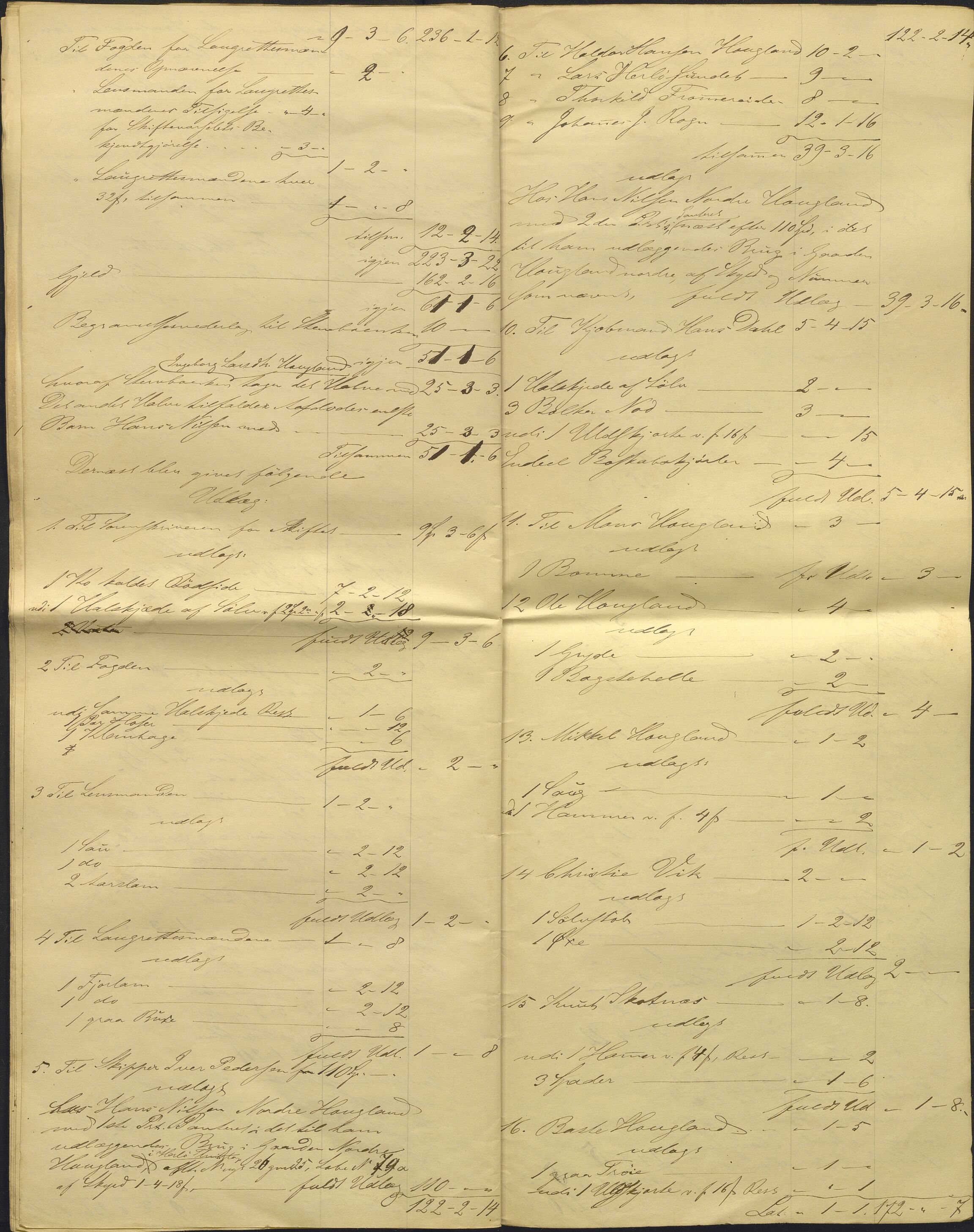 Nordhordland sorenskrivar, AV/SAB-A-2901/1/H/Hd/Hdb/L0001: Konsept til utlodningar, 1850-1852, s. 306