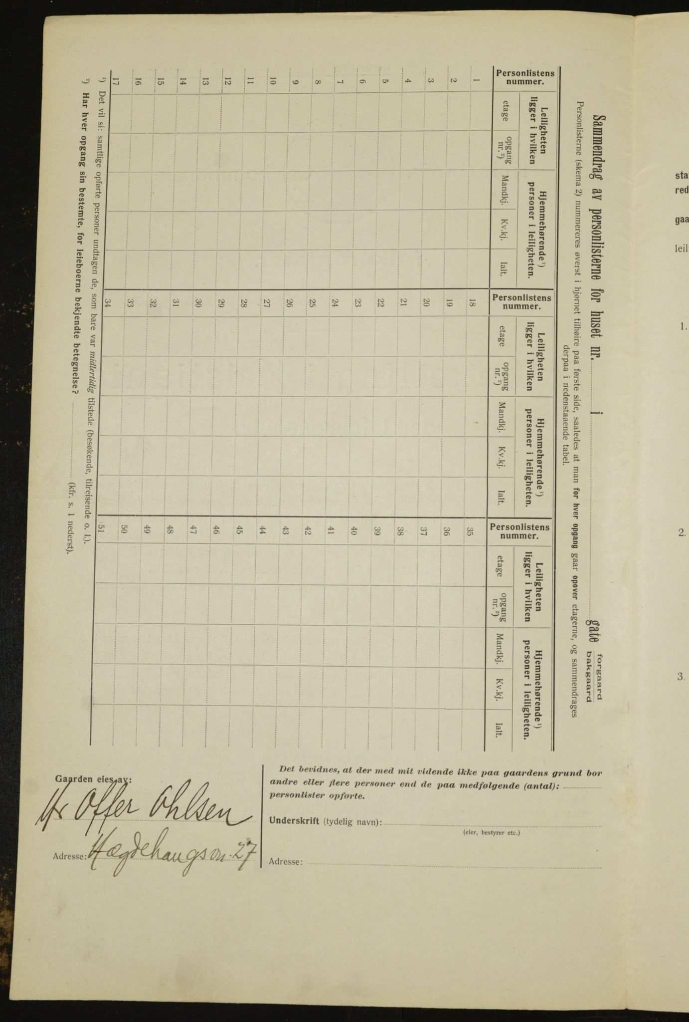 OBA, Kommunal folketelling 1.2.1912 for Kristiania, 1912, s. 26801