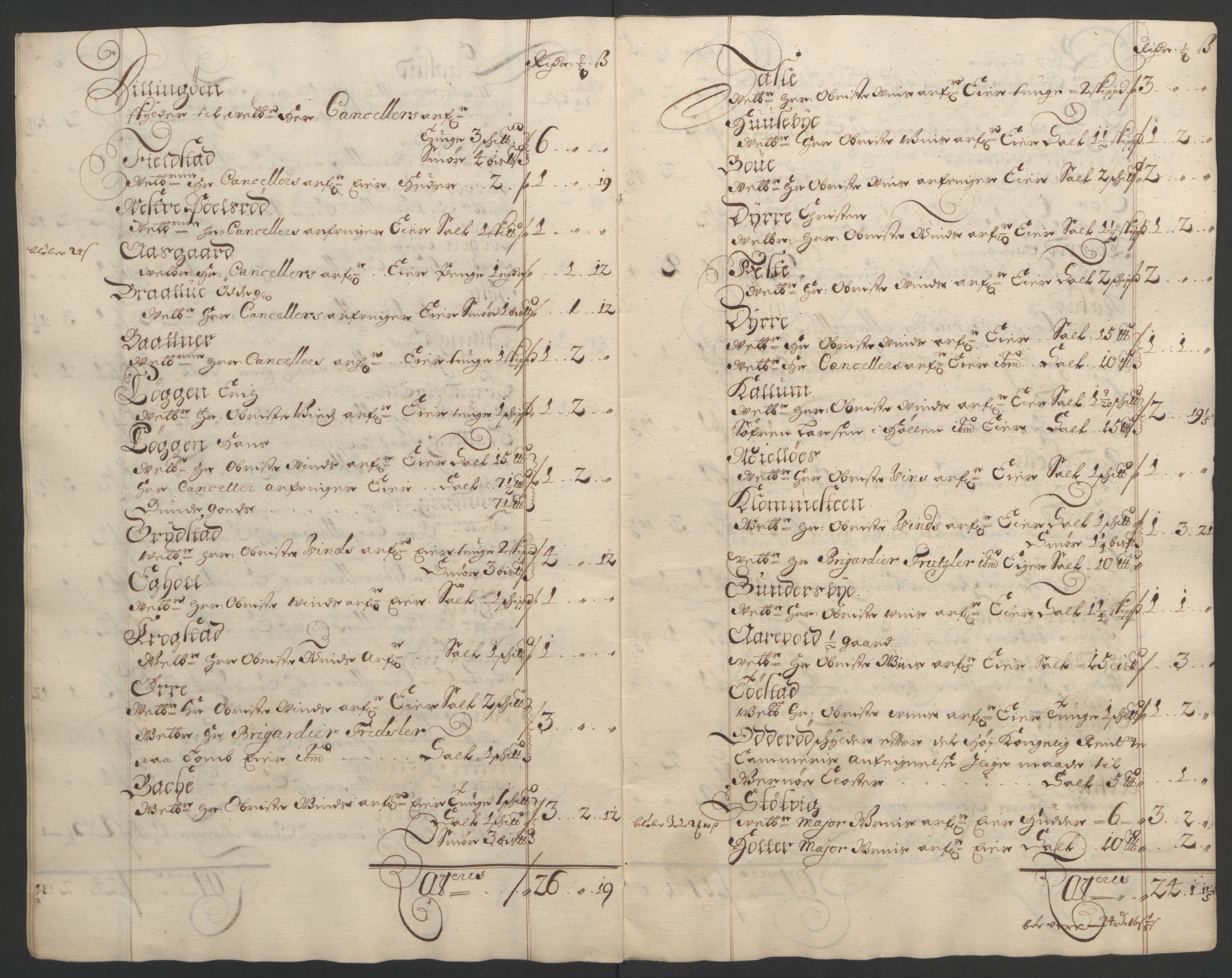 Rentekammeret inntil 1814, Reviderte regnskaper, Fogderegnskap, RA/EA-4092/R02/L0108: Fogderegnskap Moss og Verne kloster, 1692-1693, s. 108