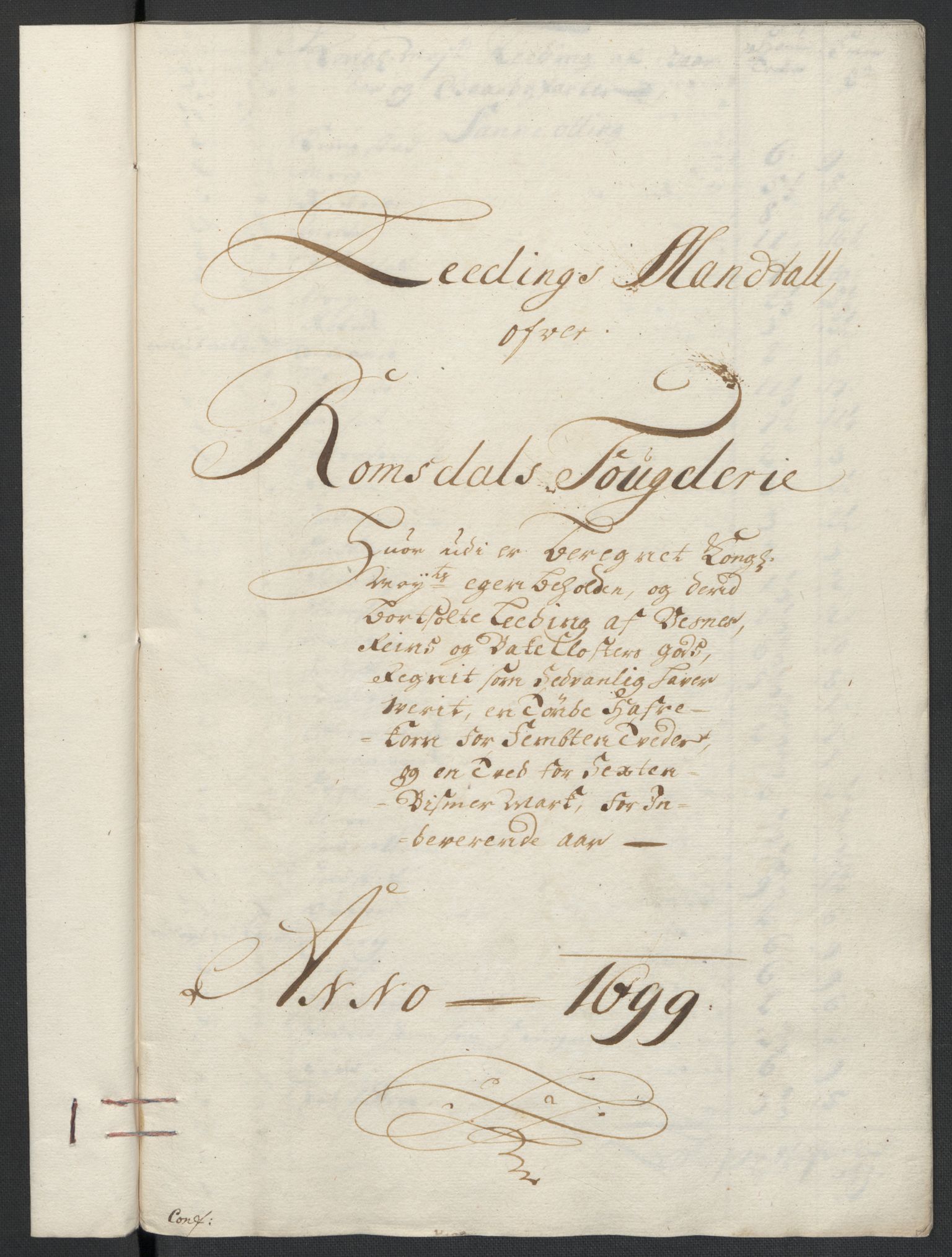 Rentekammeret inntil 1814, Reviderte regnskaper, Fogderegnskap, AV/RA-EA-4092/R55/L3654: Fogderegnskap Romsdal, 1699-1700, s. 109