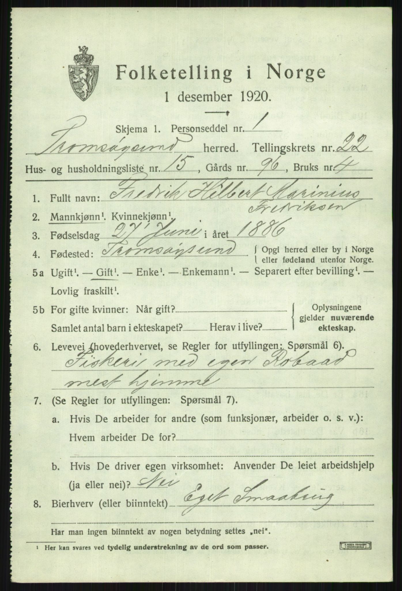 SATØ, Folketelling 1920 for 1934 Tromsøysund herred, 1920, s. 11478