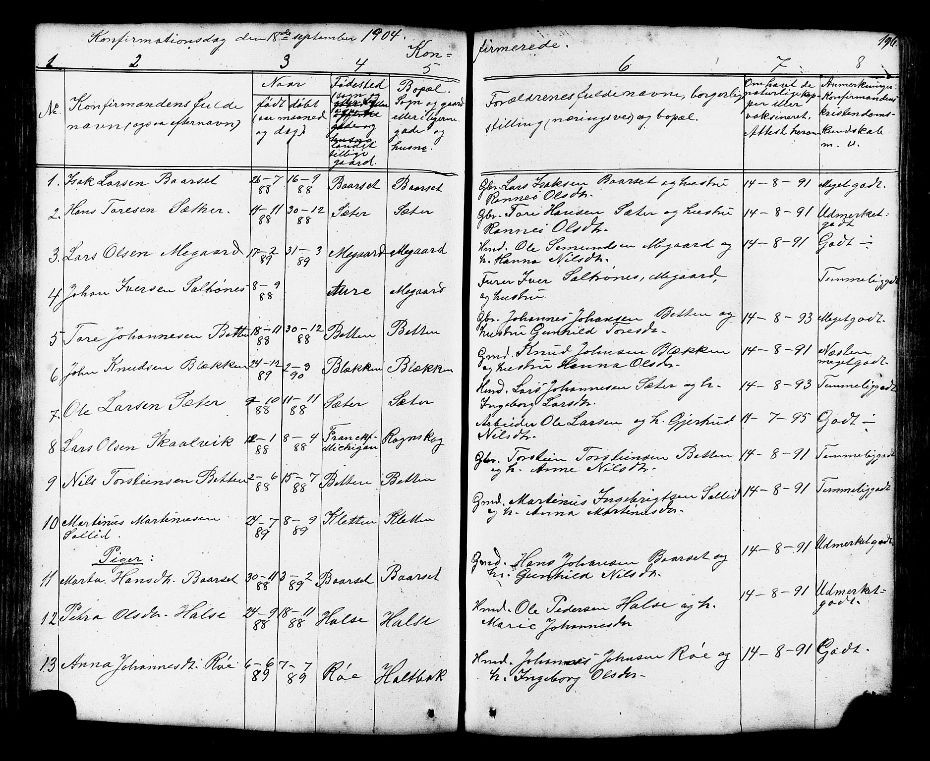 Ministerialprotokoller, klokkerbøker og fødselsregistre - Møre og Romsdal, AV/SAT-A-1454/576/L0890: Klokkerbok nr. 576C01, 1837-1908, s. 196