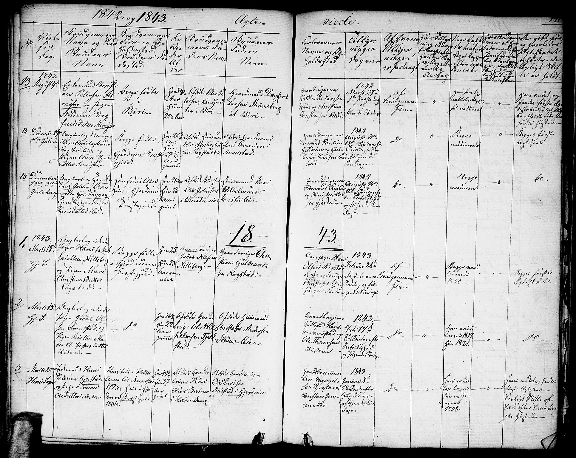 Gjerdrum prestekontor Kirkebøker, AV/SAO-A-10412b/G/Ga/L0002: Klokkerbok nr. I 2, 1836-1850, s. 171